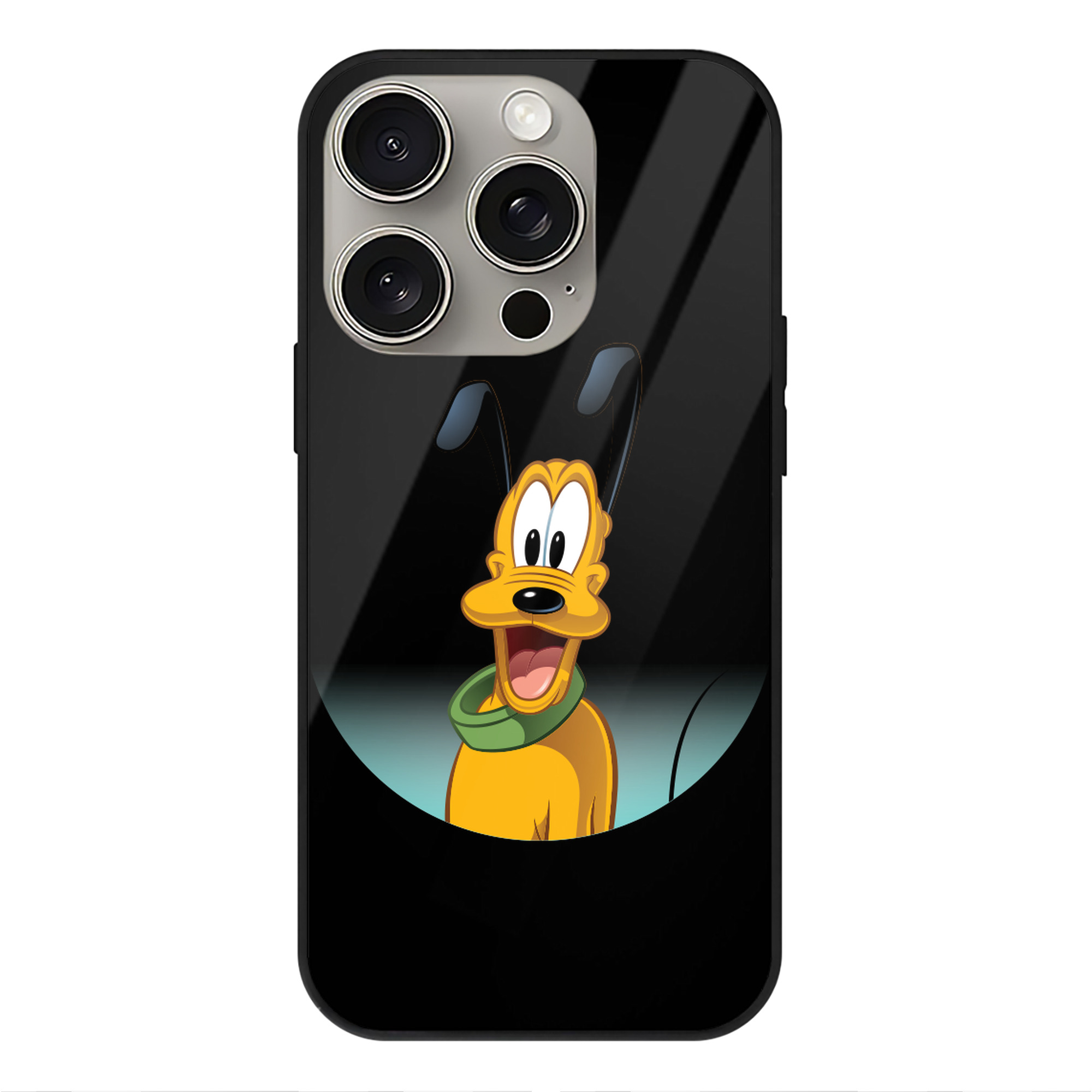 （画像用） ミッキーマウス Mickey Mouse 【iPhone15Pro対応】スマホケース 耐衝撃＆黄変防止 背面ガラス