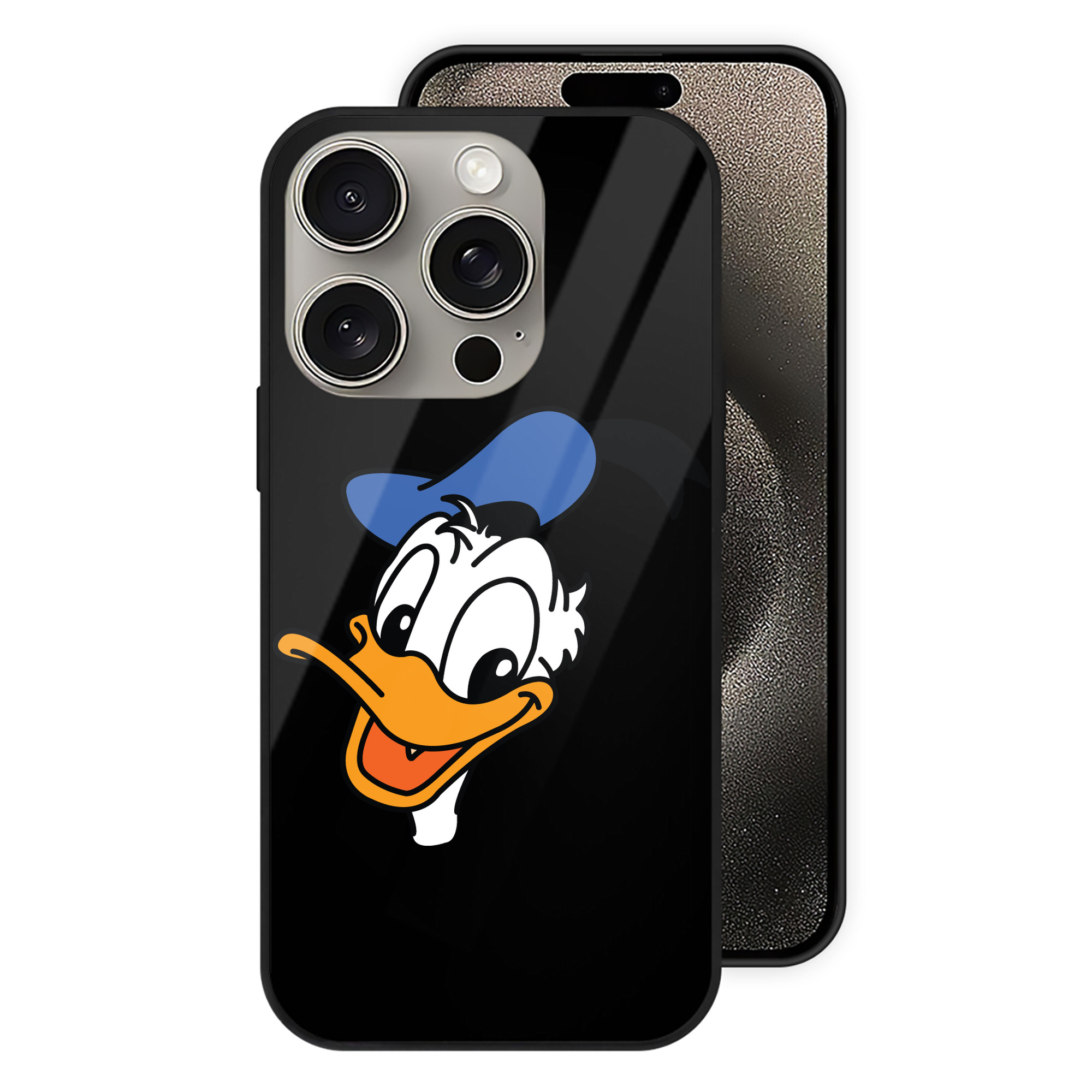 （画像用） ミッキーマウス Mickey Mouse 【iPhone15Pro対応】スマホケース 耐衝撃＆黄変防止 背面ガラス