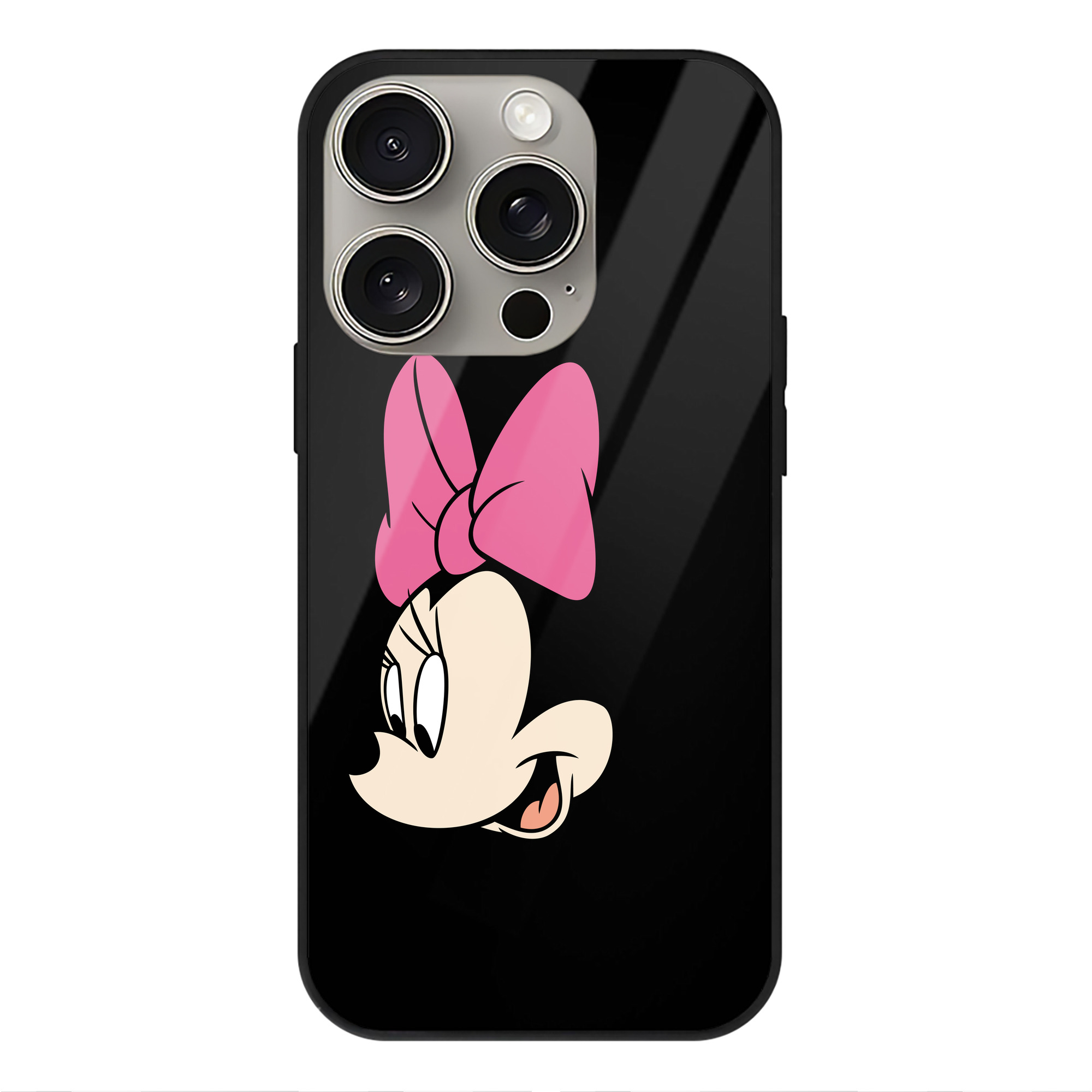 （画像用） ミッキーマウス Mickey Mouse 【iPhone15Pro対応】スマホケース 耐衝撃＆黄変防止 背面ガラス