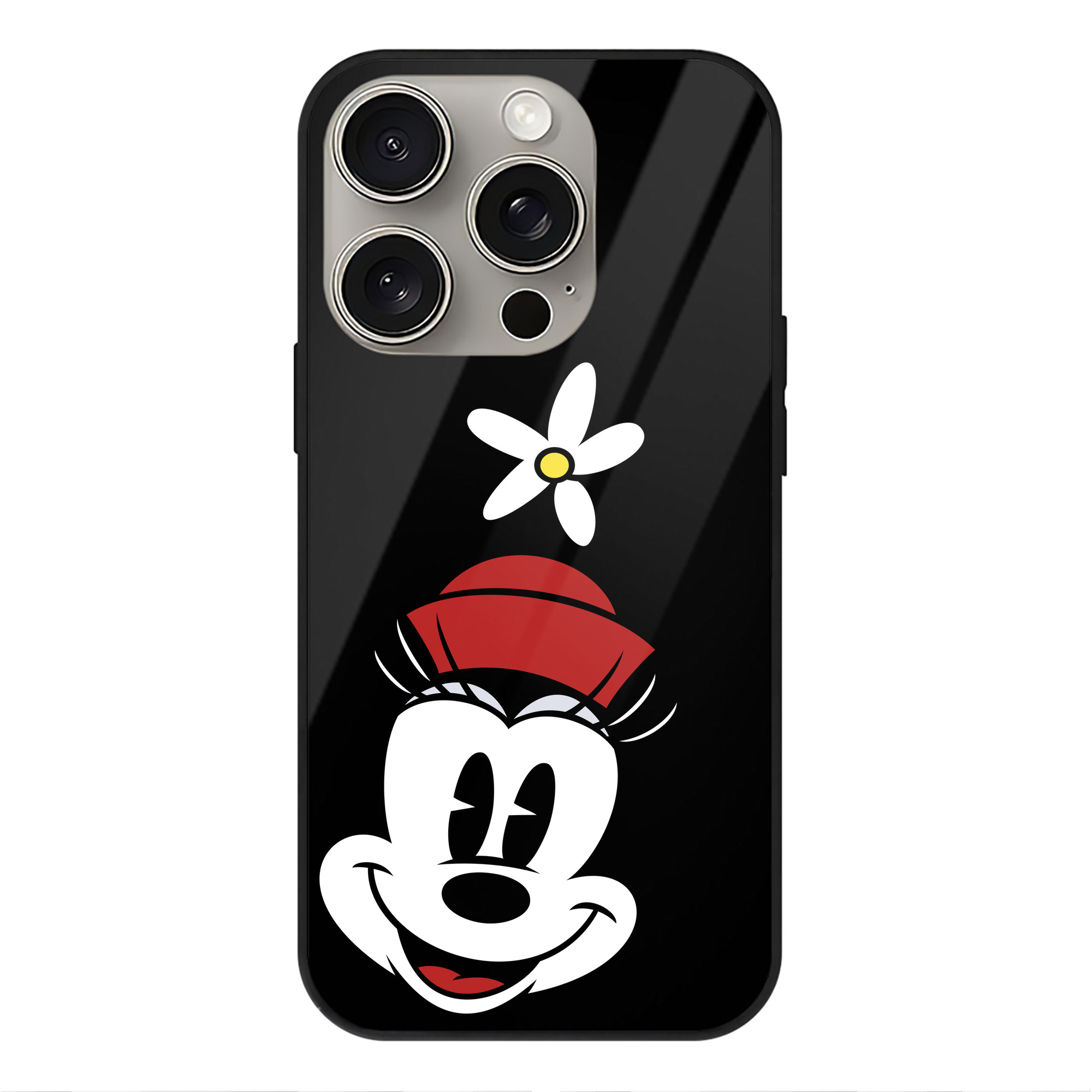 （画像用） ミッキーマウス Mickey Mouse 【iPhone15Pro対応】スマホケース 耐衝撃＆黄変防止 背面ガラス