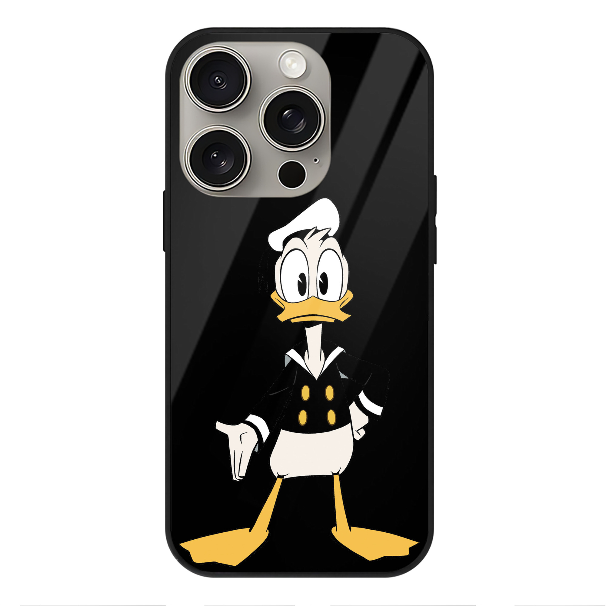 （画像用） ミッキーマウス Mickey Mouse 【iPhone15Pro対応】スマホケース 耐衝撃＆黄変防止 背面ガラス