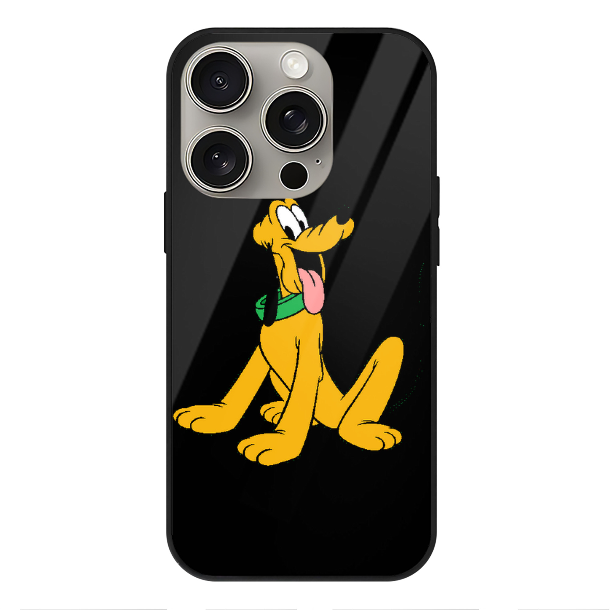 （画像用） ミッキーマウス Mickey Mouse 【iPhone15Pro対応】スマホケース 耐衝撃＆黄変防止 背面ガラス