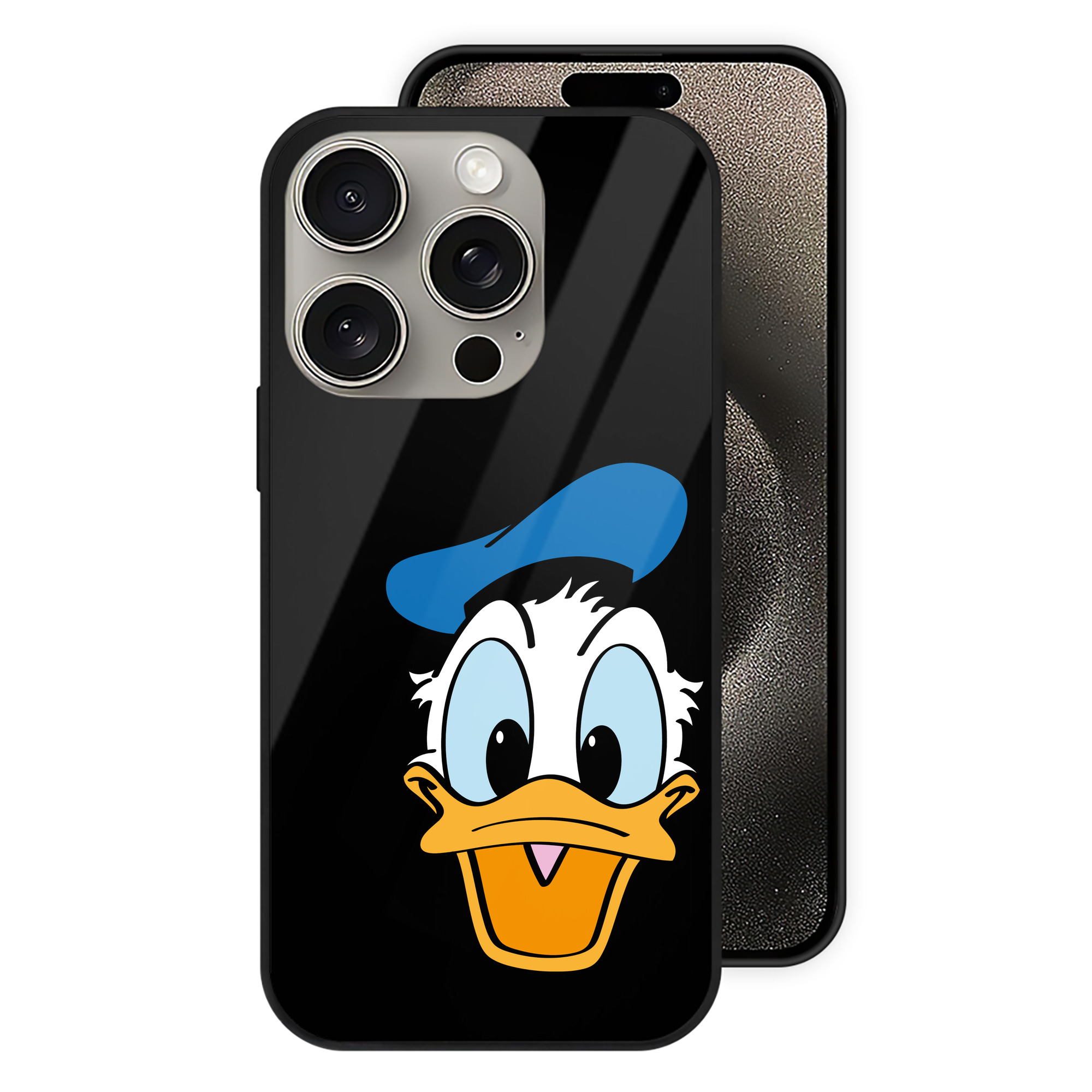（画像用） ミッキーマウス Mickey Mouse 【iPhone15Pro対応】スマホケース 耐衝撃＆黄変防止 背面ガラス
