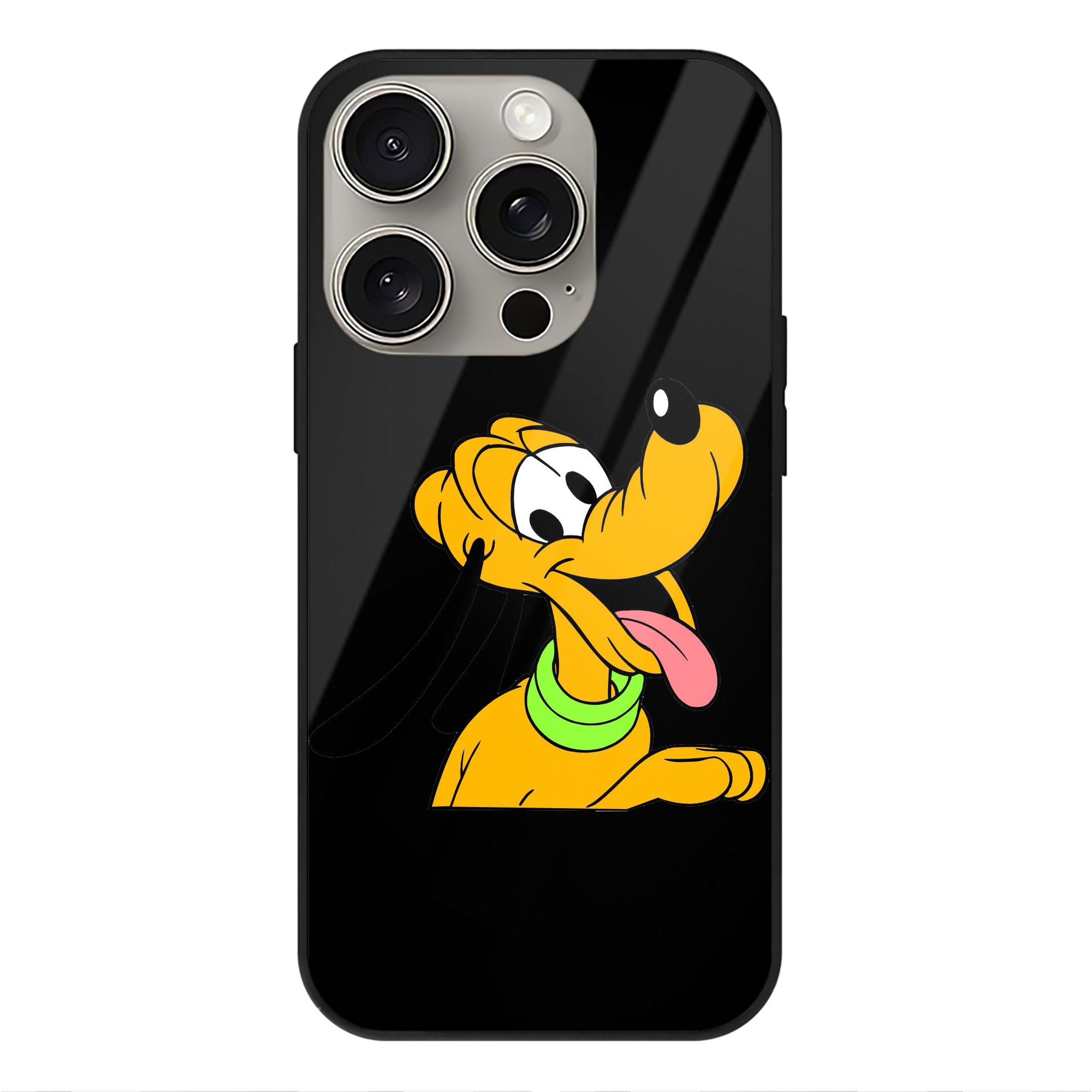 （画像用） ミッキーマウス Mickey Mouse 【iPhone15Pro対応】スマホケース 耐衝撃＆黄変防止 背面ガラス