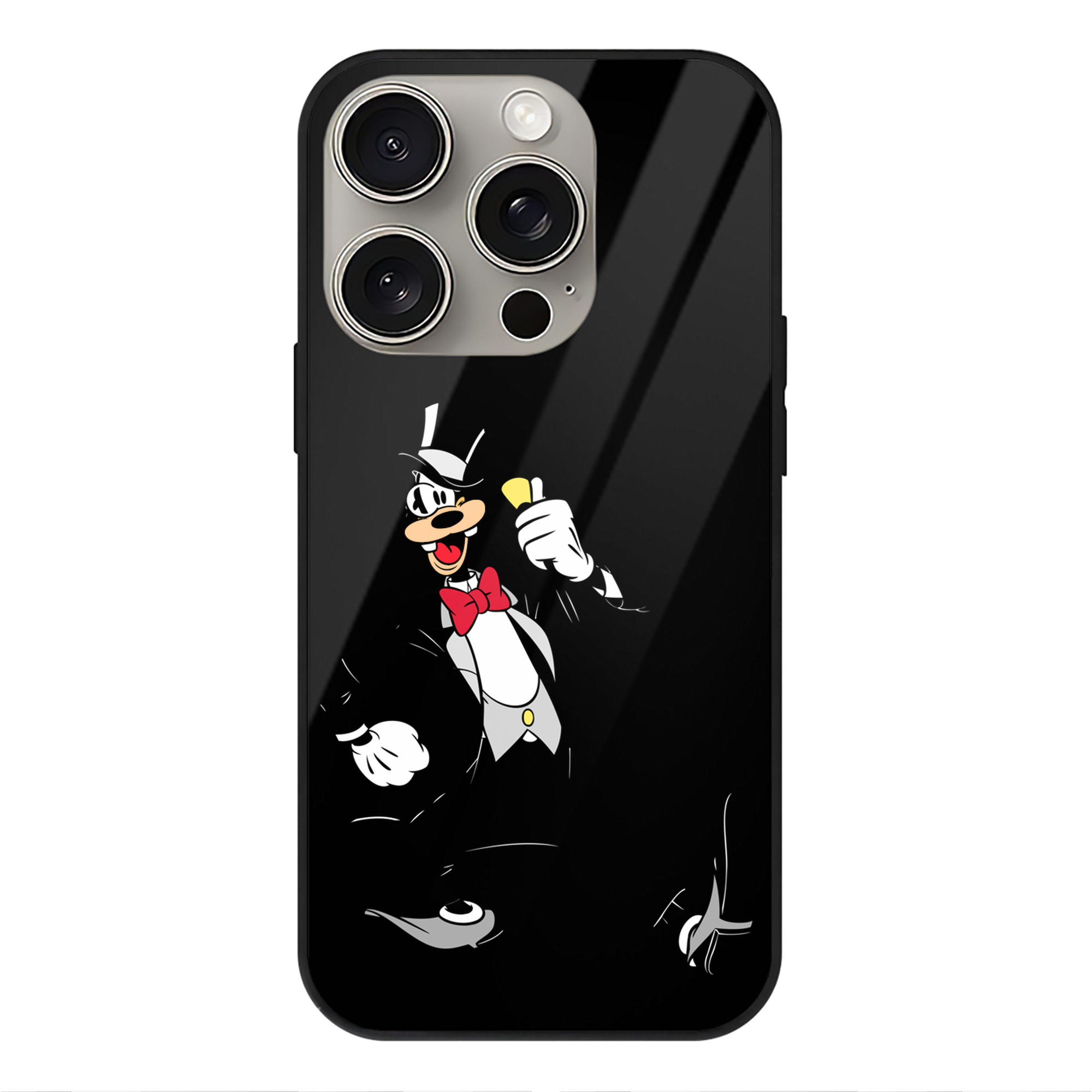 （画像用） ミッキーマウス Mickey Mouse 【iPhone15Pro対応】スマホケース 耐衝撃＆黄変防止 背面ガラス