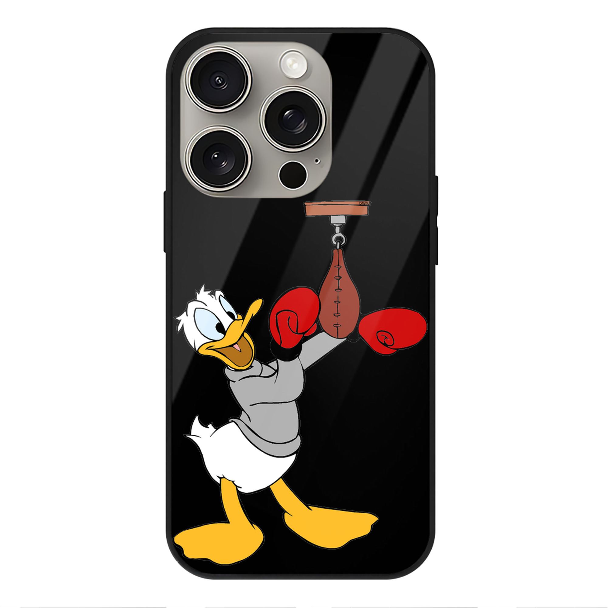 （画像用） ミッキーマウス Mickey Mouse 【iPhone15Pro対応】スマホケース 耐衝撃＆黄変防止 背面ガラス