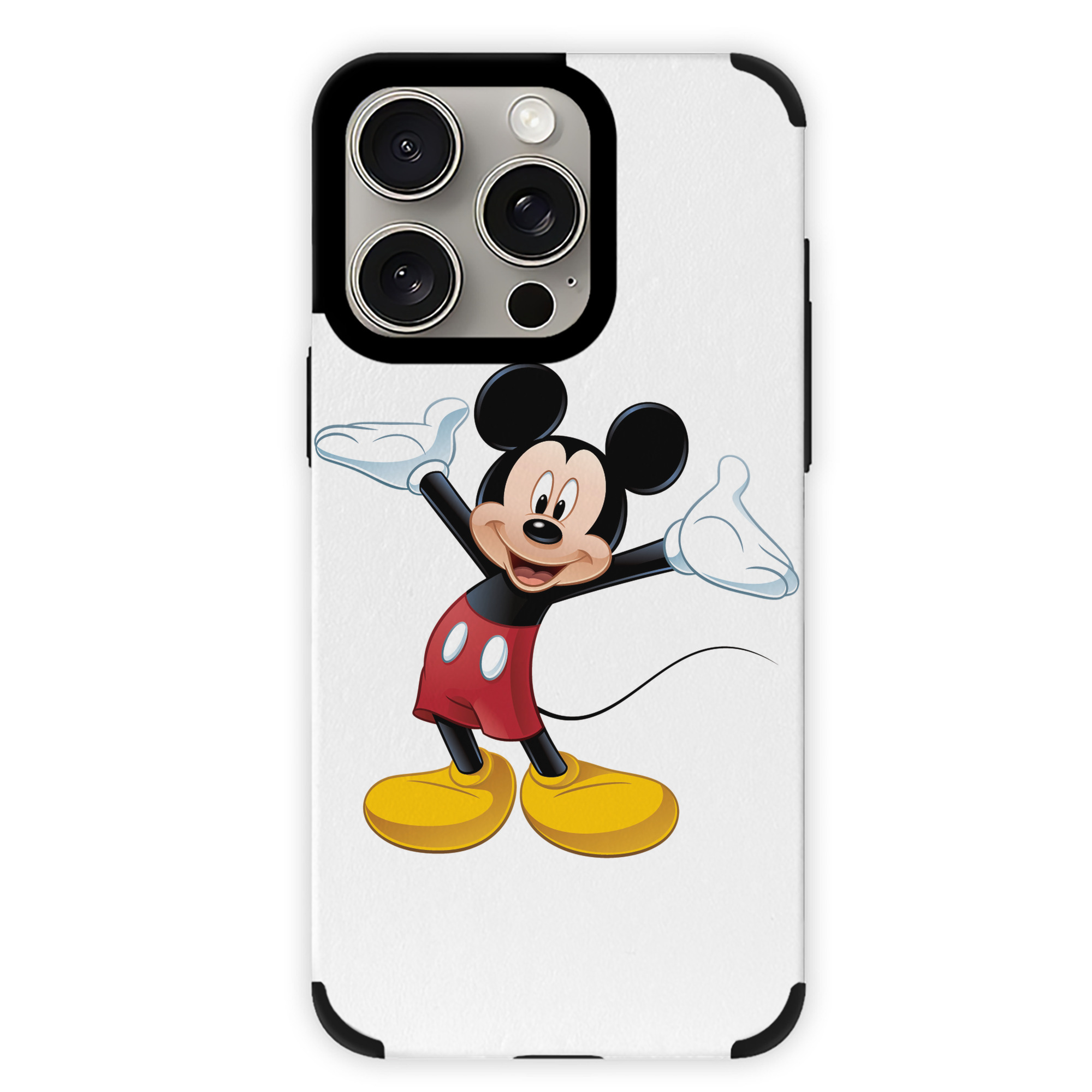 （画像用） ミッキーマウス Mickey Mouse 【iPhone15ProMax対応】 PUレザー スマホケース 耐衝撃＆黄変防止