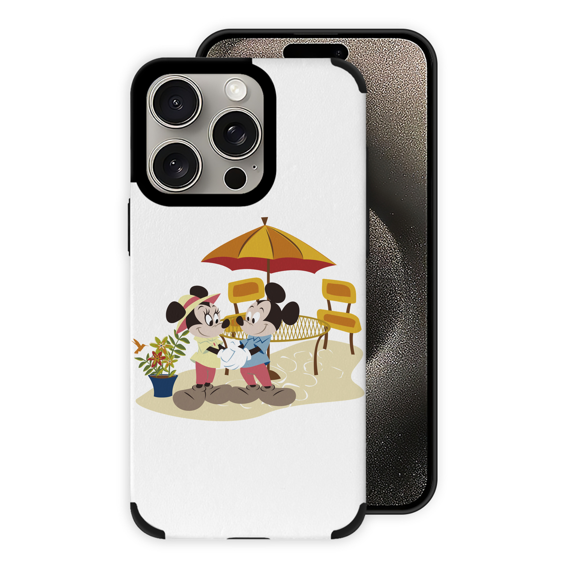 （画像用） ミッキーマウス Mickey Mouse 【iPhone15ProMax対応】 PUレザー スマホケース 耐衝撃＆黄変防止