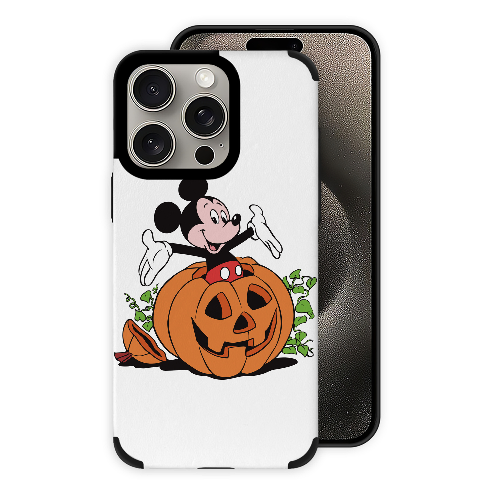 （画像用） ミッキーマウス Mickey Mouse 【iPhone15ProMax対応】 PUレザー スマホケース 耐衝撃＆黄変防止