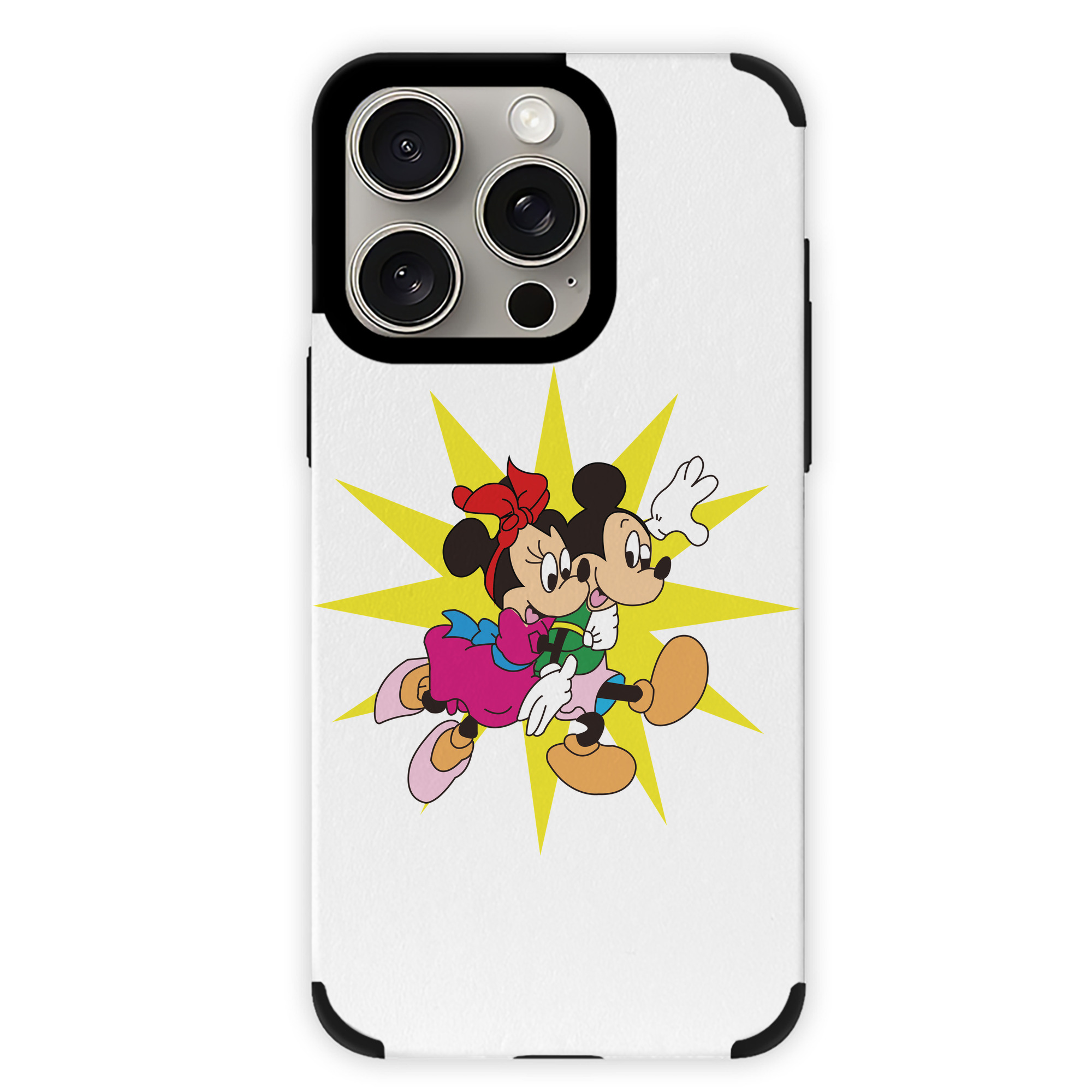 （画像用） ミッキーマウス Mickey Mouse 【iPhone15ProMax対応】 PUレザー スマホケース 耐衝撃＆黄変防止