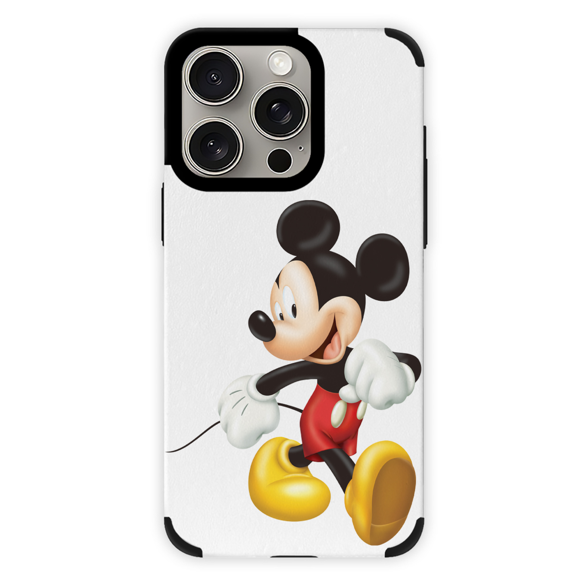 （画像用） ミッキーマウス Mickey Mouse 【iPhone15ProMax対応】 PUレザー スマホケース 耐衝撃＆黄変防止