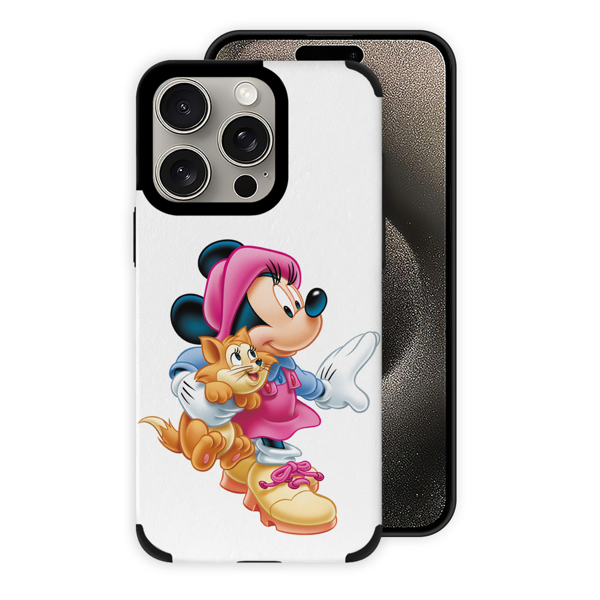 （画像用） ミッキーマウス Mickey Mouse 【iPhone15ProMax対応】 PUレザー スマホケース 耐衝撃＆黄変防止