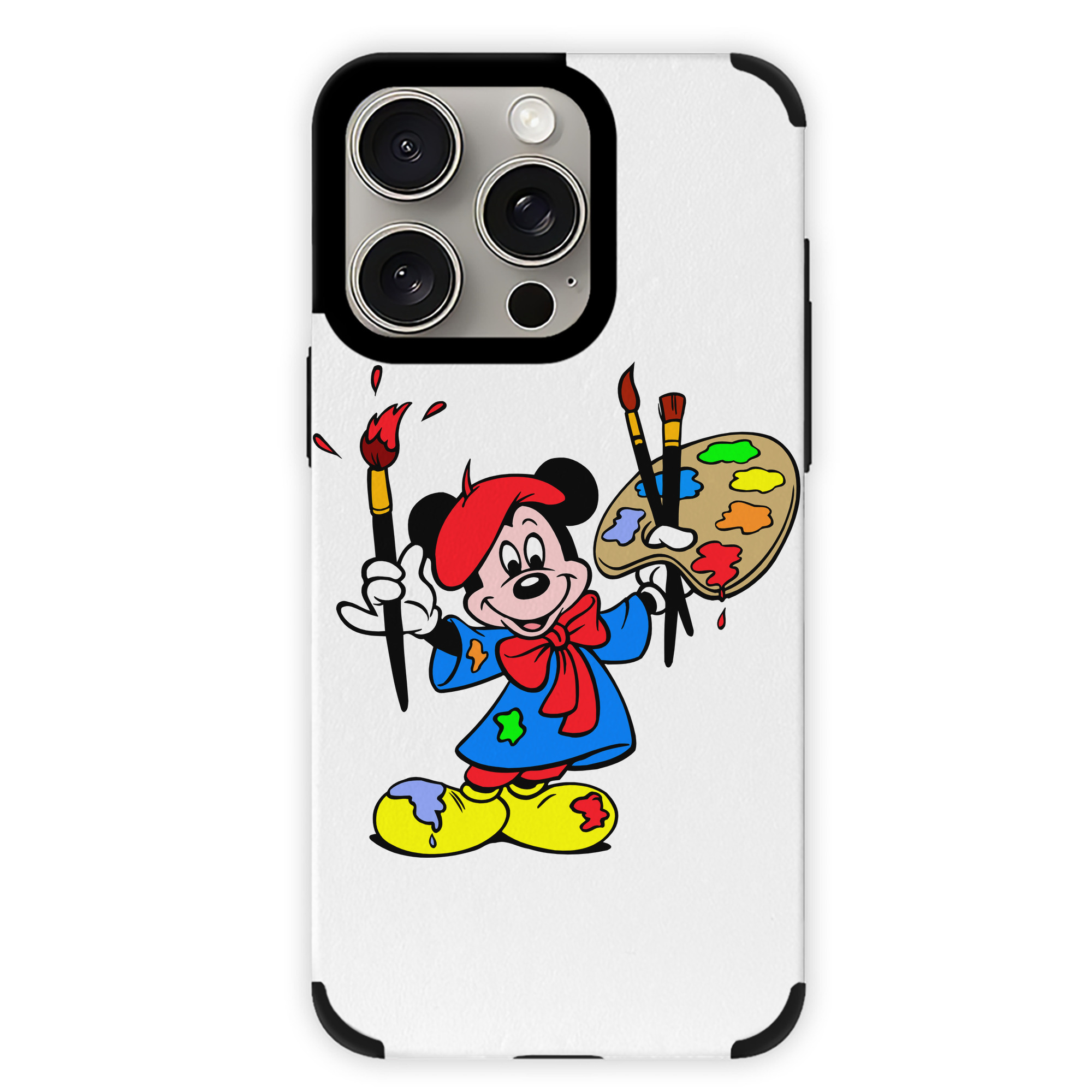 （画像用） ミッキーマウス Mickey Mouse 【iPhone15ProMax対応】 PUレザー スマホケース 耐衝撃＆黄変防止
