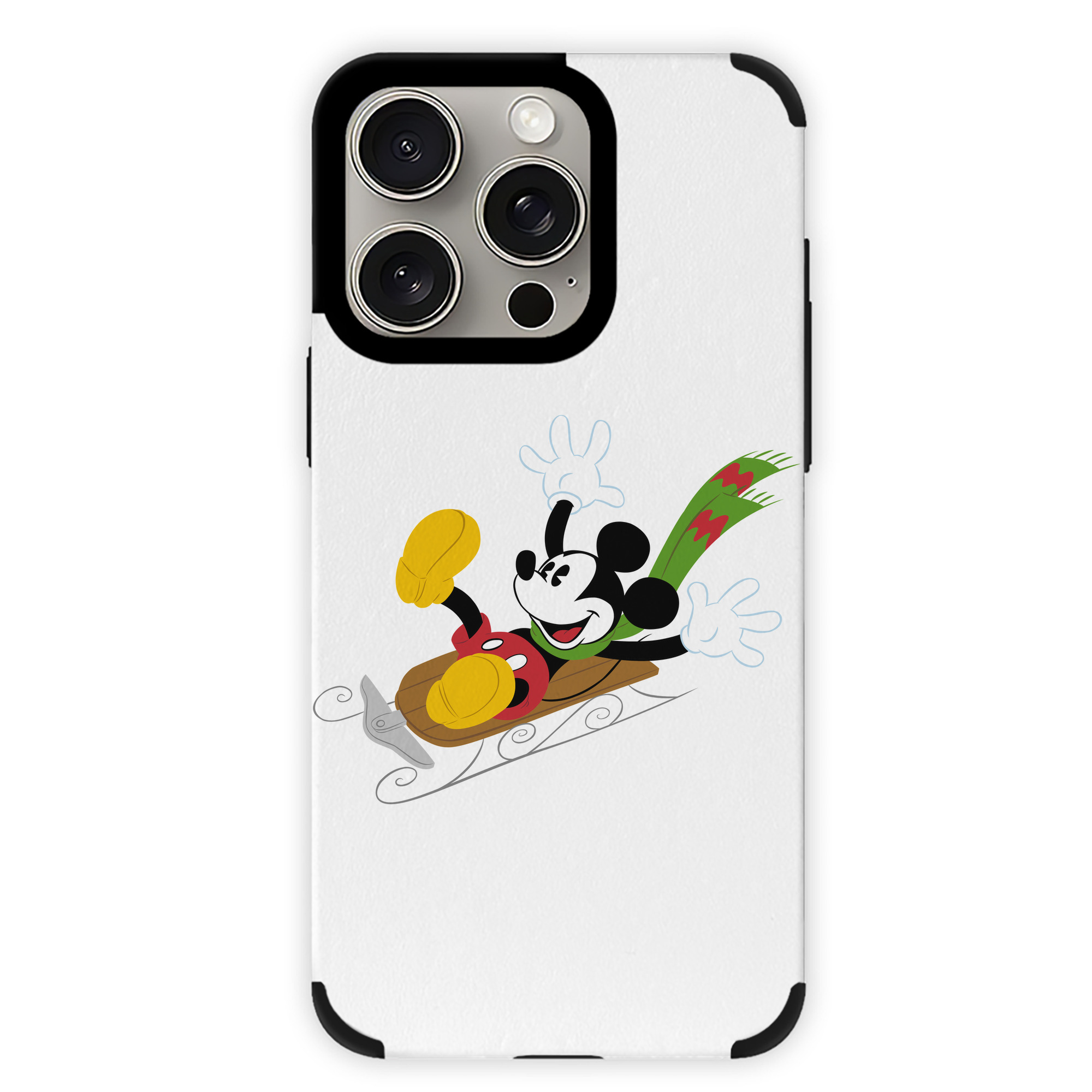 （画像用） ミッキーマウス Mickey Mouse 【iPhone15ProMax対応】 PUレザー スマホケース 耐衝撃＆黄変防止