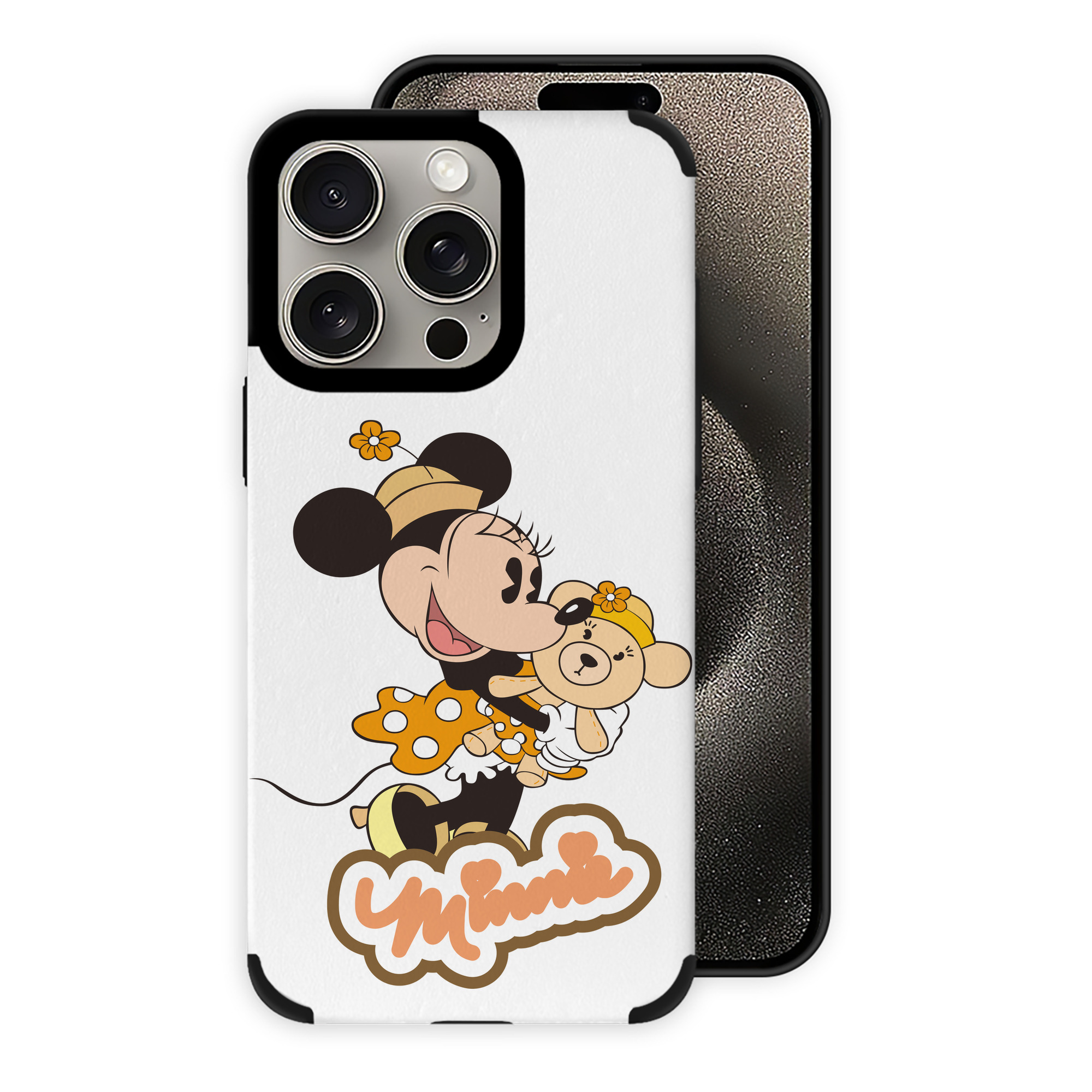 （画像用） ミッキーマウス Mickey Mouse 【iPhone15ProMax対応】 PUレザー スマホケース 耐衝撃＆黄変防止