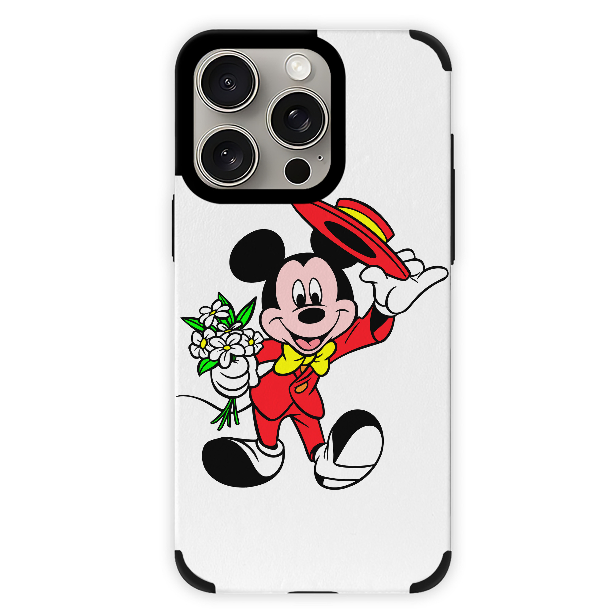 （画像用） ミッキーマウス Mickey Mouse 【iPhone15ProMax対応】 PUレザー スマホケース 耐衝撃＆黄変防止