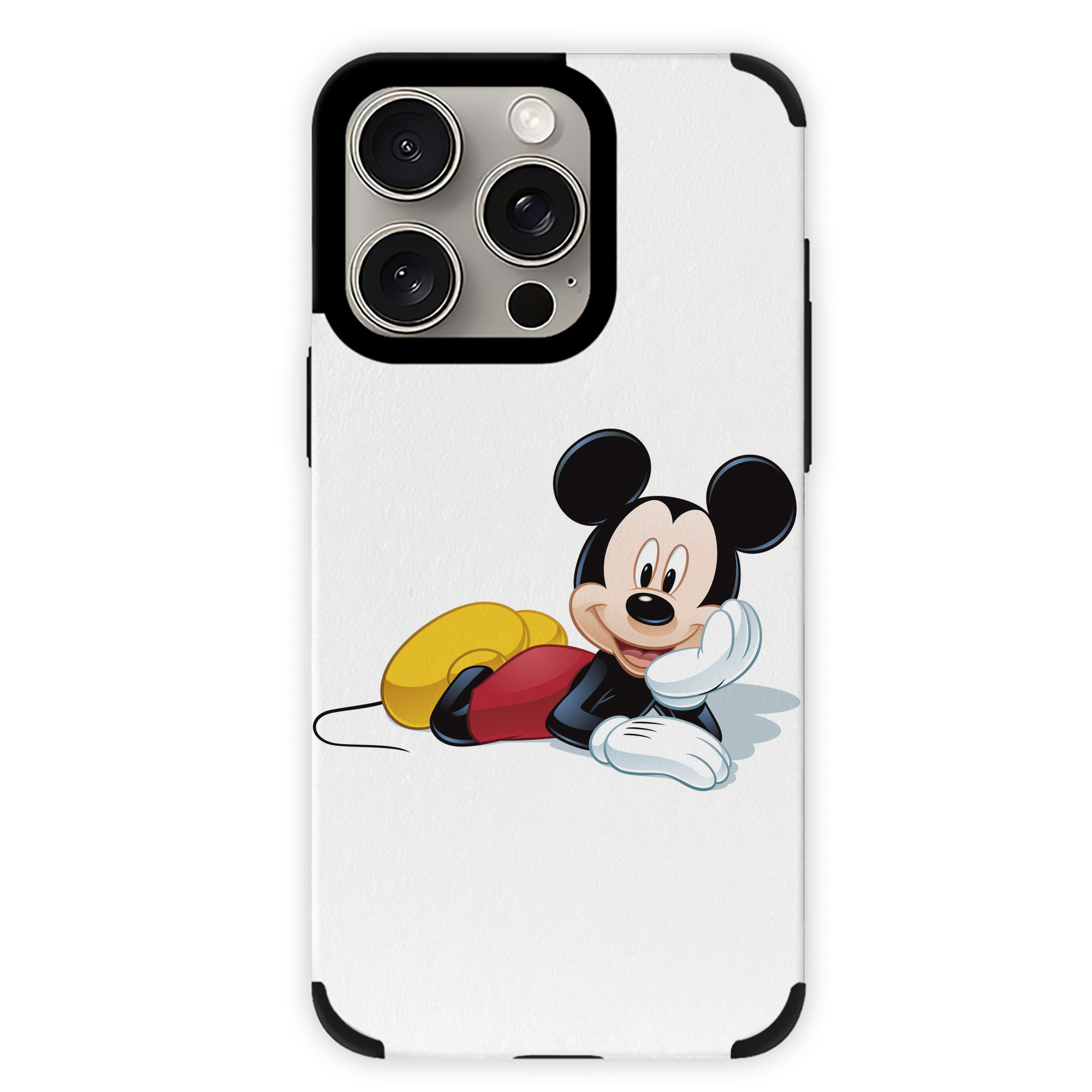 （画像用） ミッキーマウス Mickey Mouse 【iPhone15ProMax対応】 PUレザー スマホケース 耐衝撃＆黄変防止