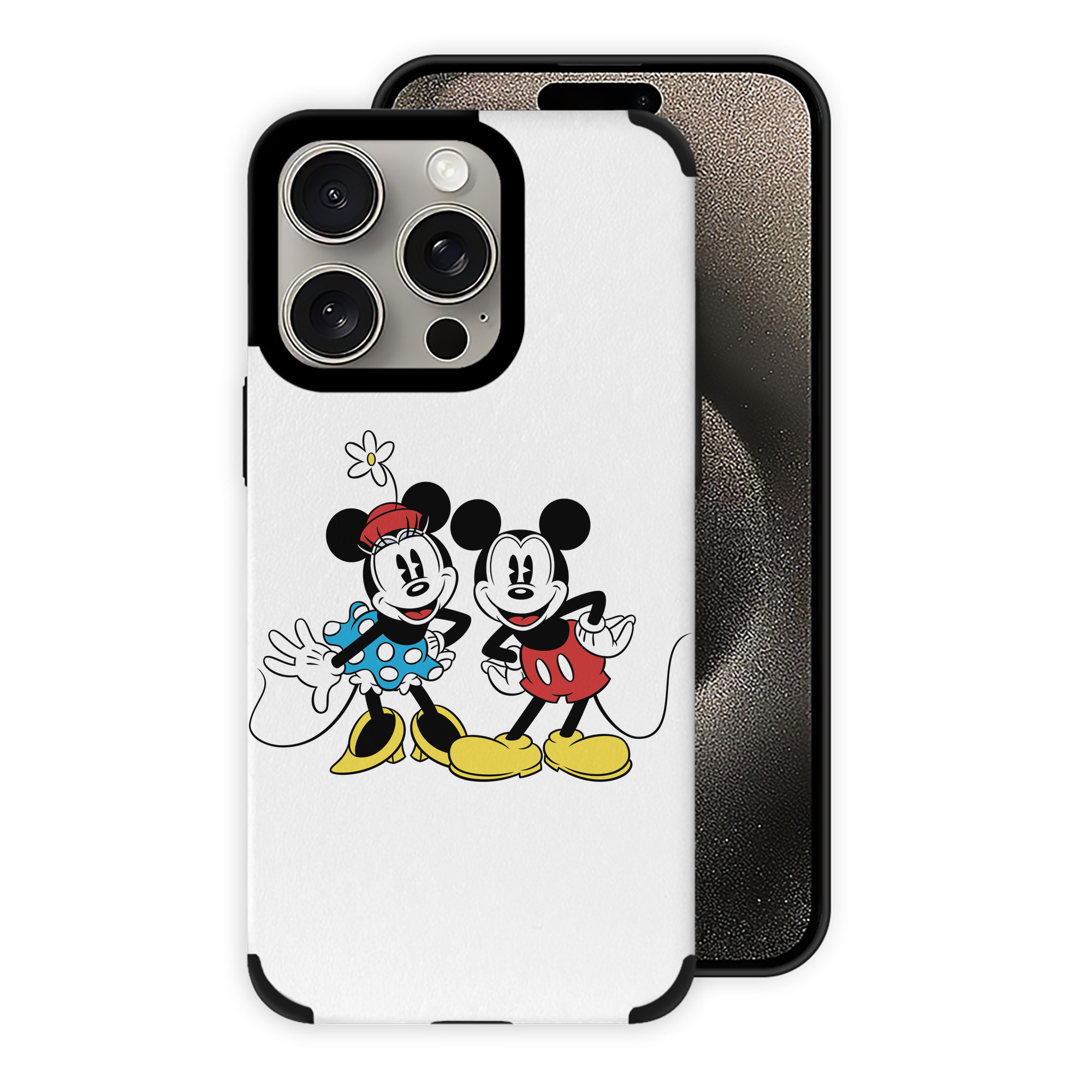 （画像用） ミッキーマウス Mickey Mouse 【iPhone15ProMax対応】 PUレザー スマホケース 耐衝撃＆黄変防止