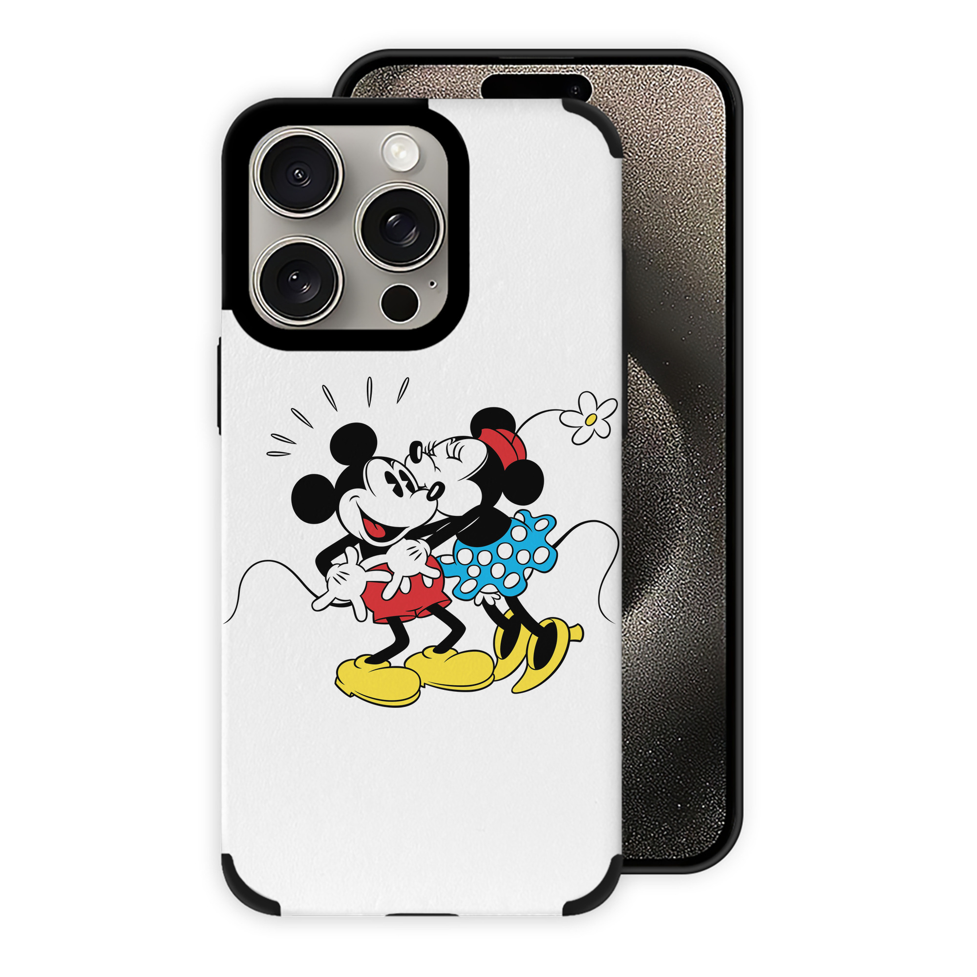 （画像用） ミッキーマウス Mickey Mouse 【iPhone15ProMax対応】 PUレザー スマホケース 耐衝撃＆黄変防止