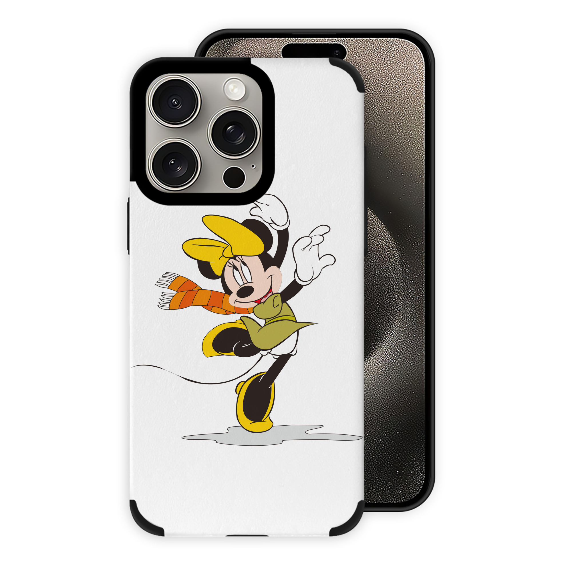 （画像用） ミッキーマウス Mickey Mouse 【iPhone15ProMax対応】 PUレザー スマホケース 耐衝撃＆黄変防止