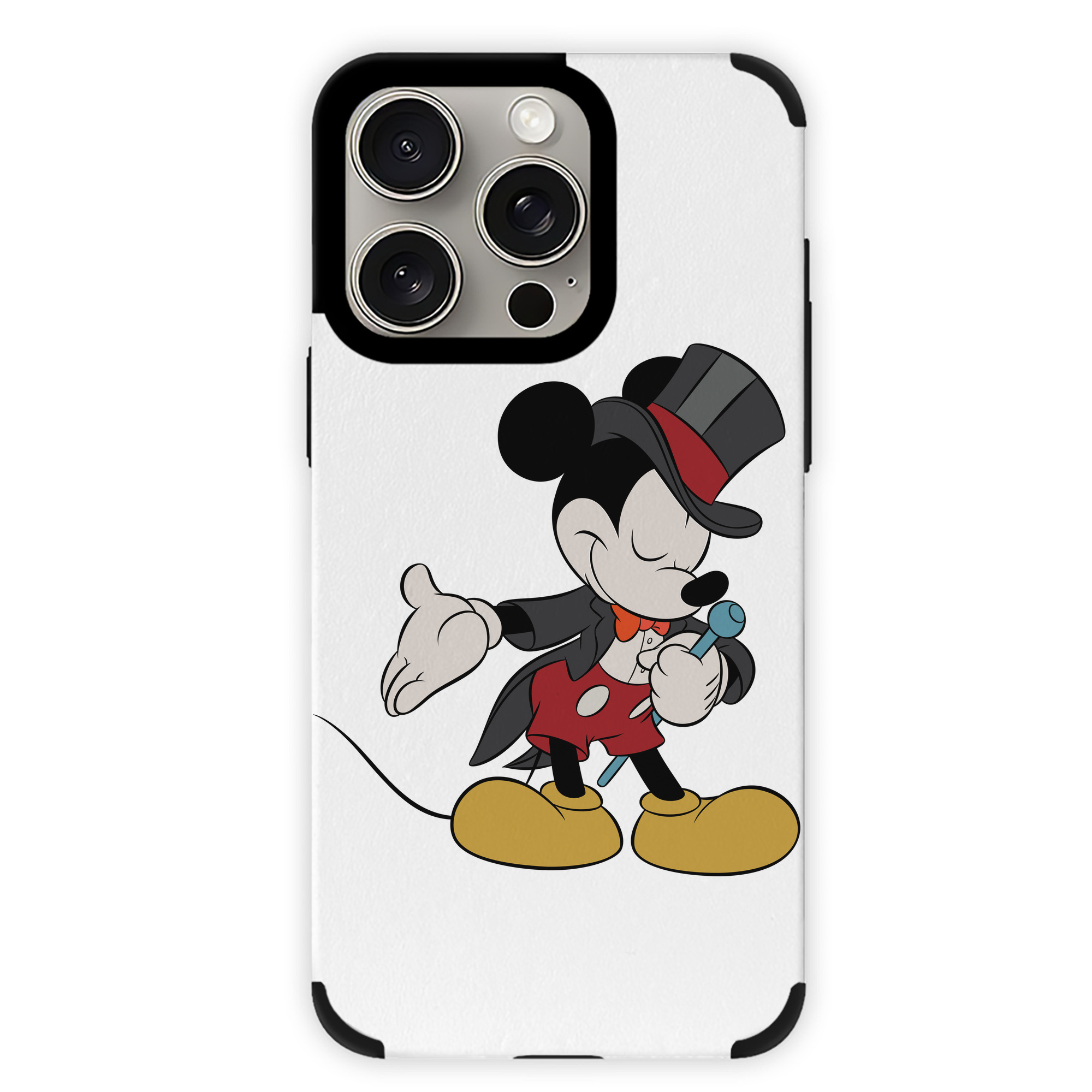 （画像用） ミッキーマウス Mickey Mouse 【iPhone15ProMax対応】 PUレザー スマホケース 耐衝撃＆黄変防止