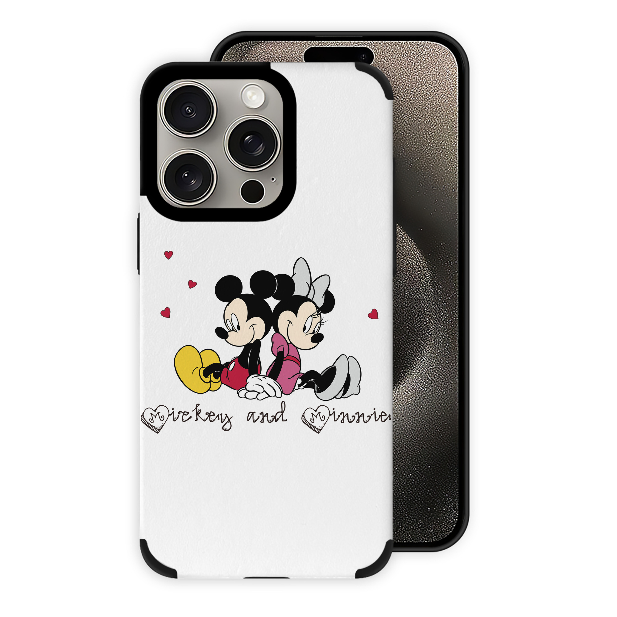 （画像用） ミッキーマウス Mickey Mouse 【iPhone15ProMax対応】 PUレザー スマホケース 耐衝撃＆黄変防止