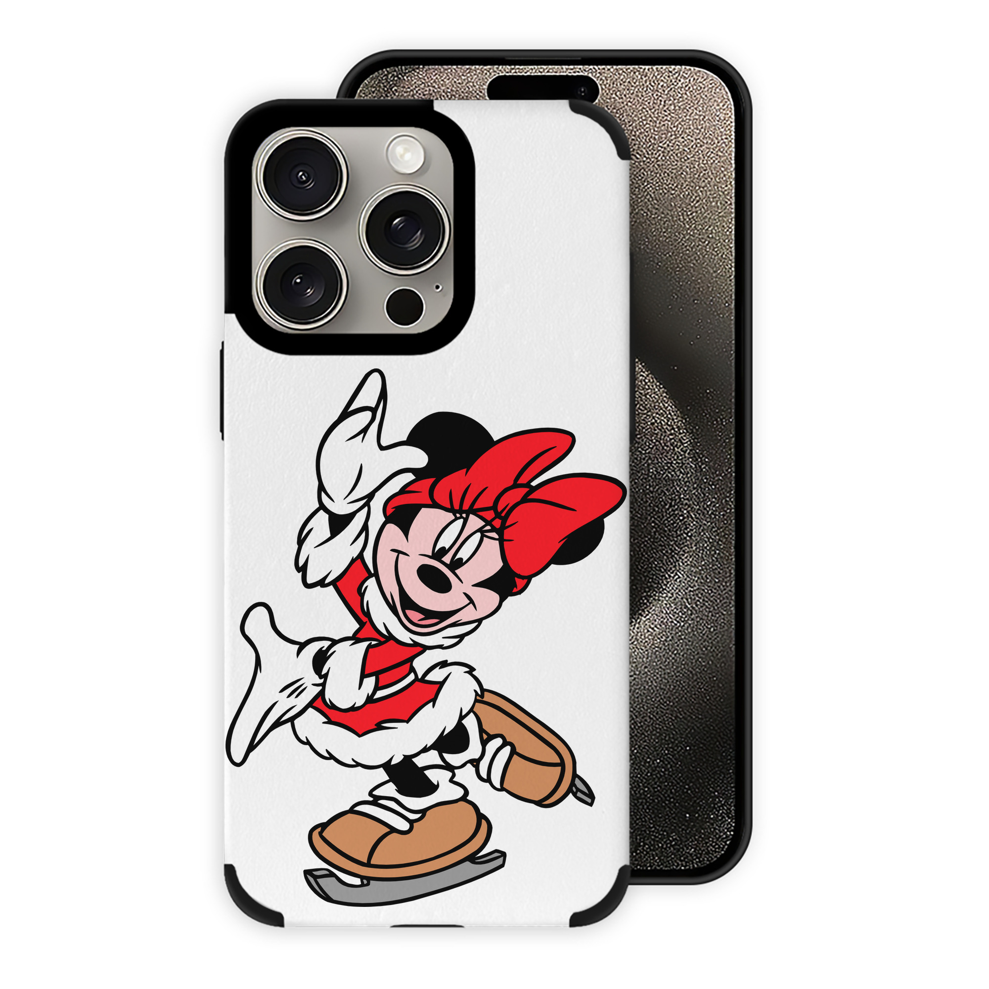 （画像用） ミッキーマウス Mickey Mouse 【iPhone15ProMax対応】 PUレザー スマホケース 耐衝撃＆黄変防止