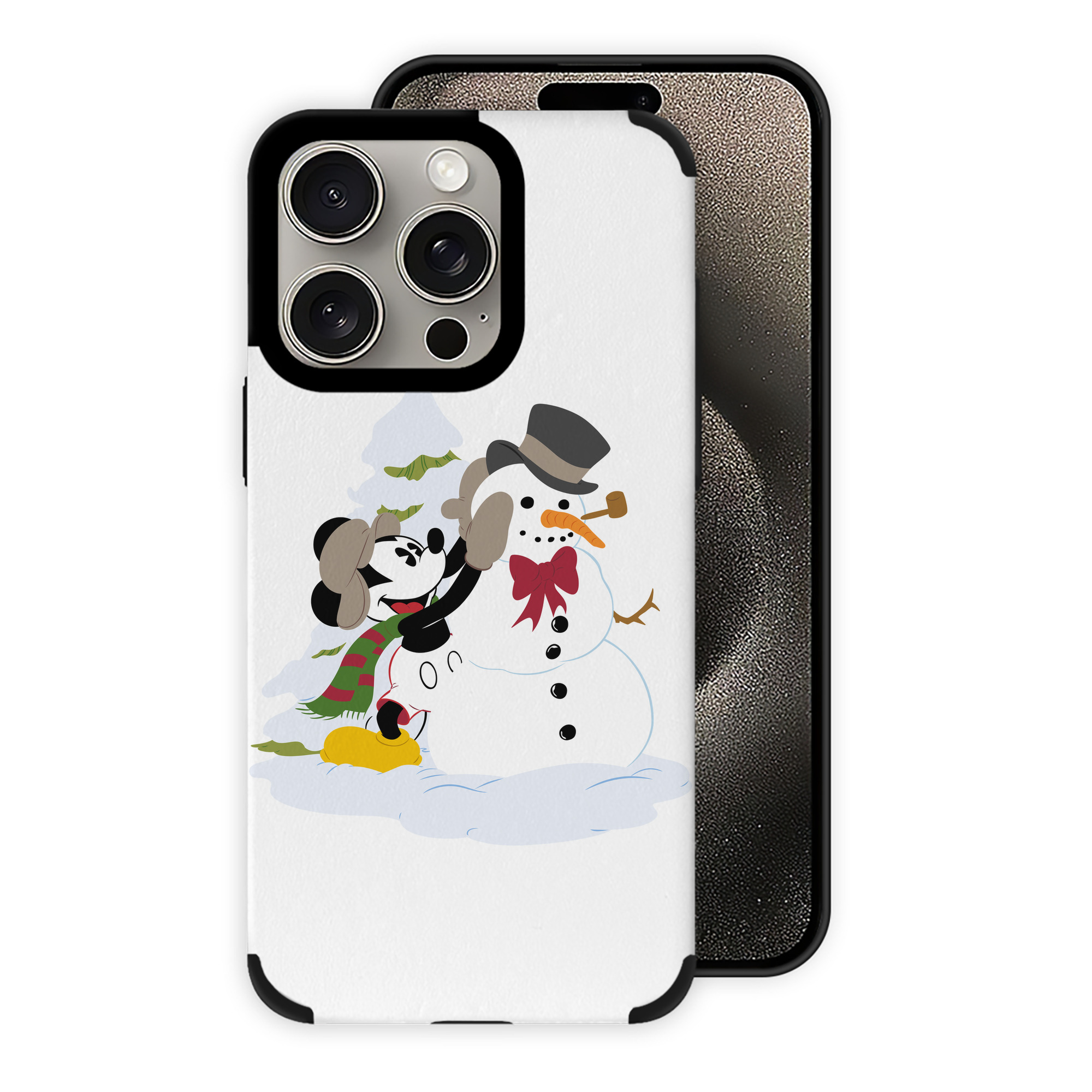 （画像用） ミッキーマウス Mickey Mouse 【iPhone15ProMax対応】 PUレザー スマホケース 耐衝撃＆黄変防止