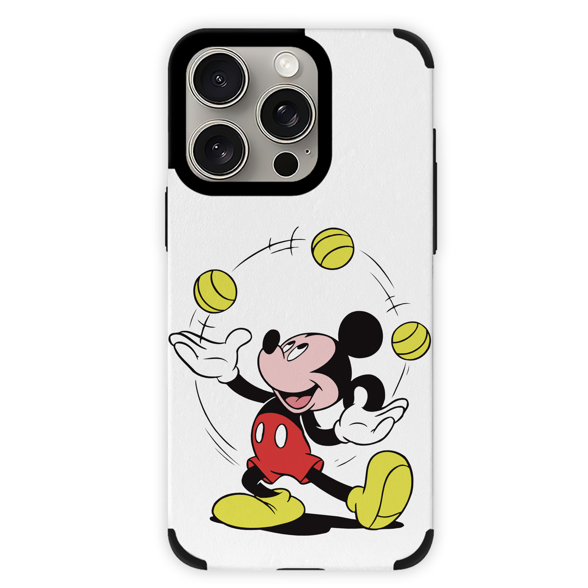 （画像用） ミッキーマウス Mickey Mouse 【iPhone15ProMax対応】 PUレザー スマホケース 耐衝撃＆黄変防止