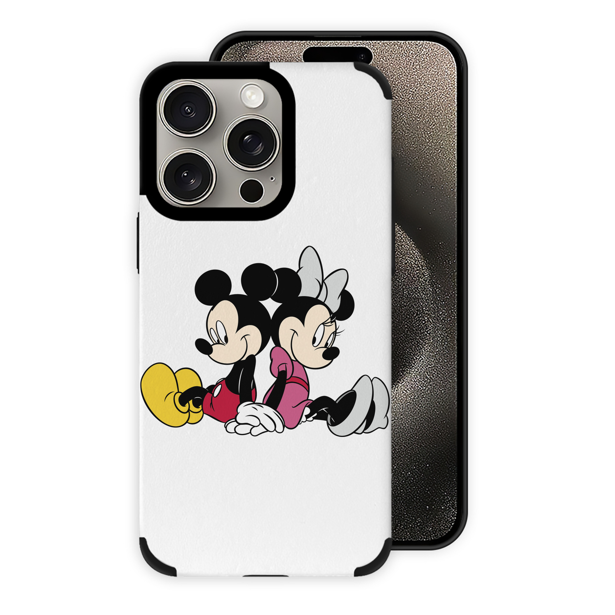 （画像用） ミッキーマウス Mickey Mouse 【iPhone15ProMax対応】 PUレザー スマホケース 耐衝撃＆黄変防止
