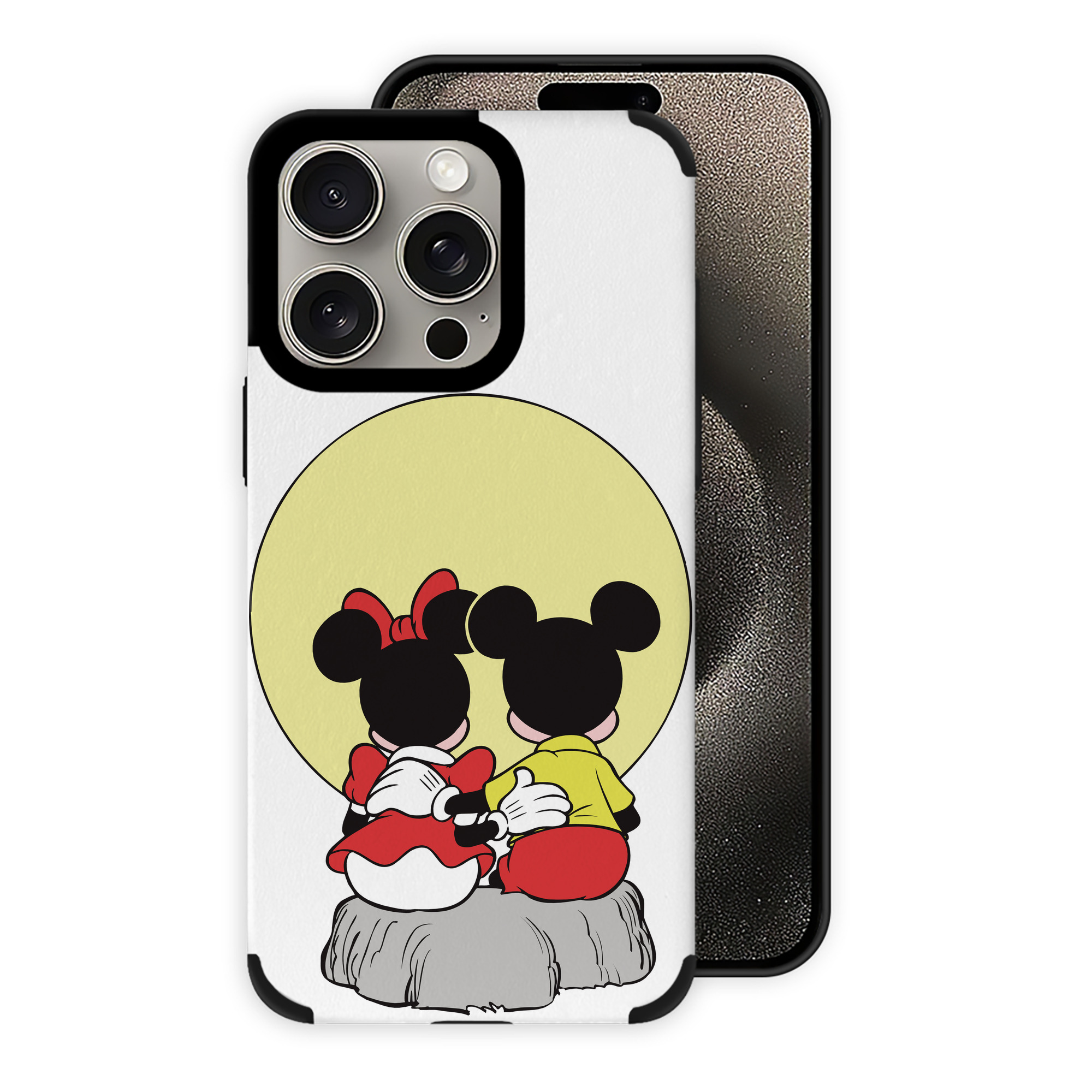 （画像用） ミッキーマウス Mickey Mouse 【iPhone15ProMax対応】 PUレザー スマホケース 耐衝撃＆黄変防止
