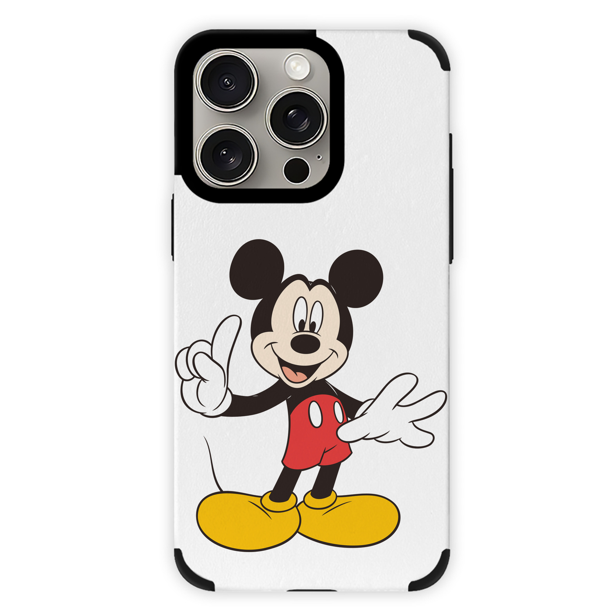 （画像用） ミッキーマウス Mickey Mouse 【iPhone15ProMax対応】 PUレザー スマホケース 耐衝撃＆黄変防止