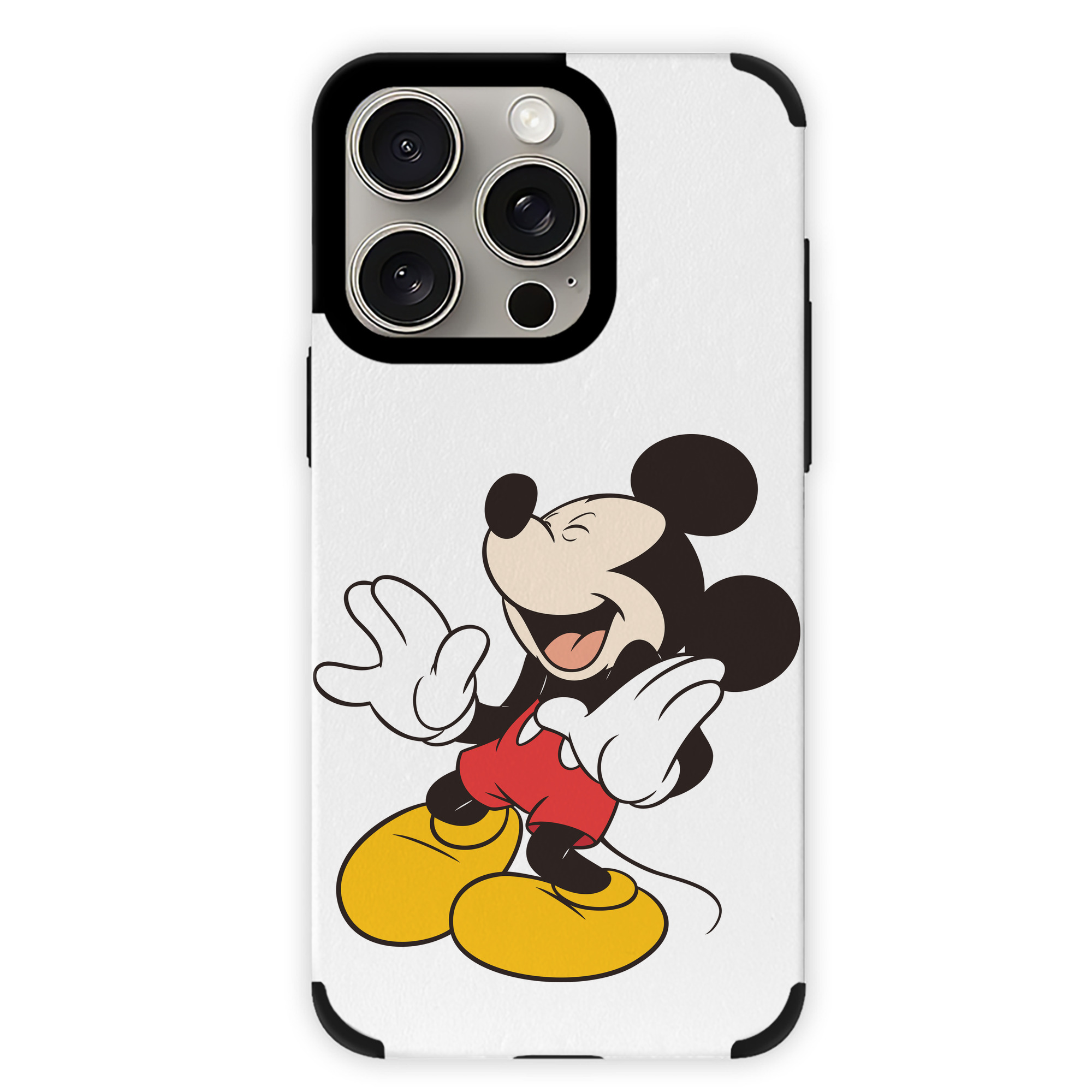 （画像用） ミッキーマウス Mickey Mouse 【iPhone15ProMax対応】 PUレザー スマホケース 耐衝撃＆黄変防止
