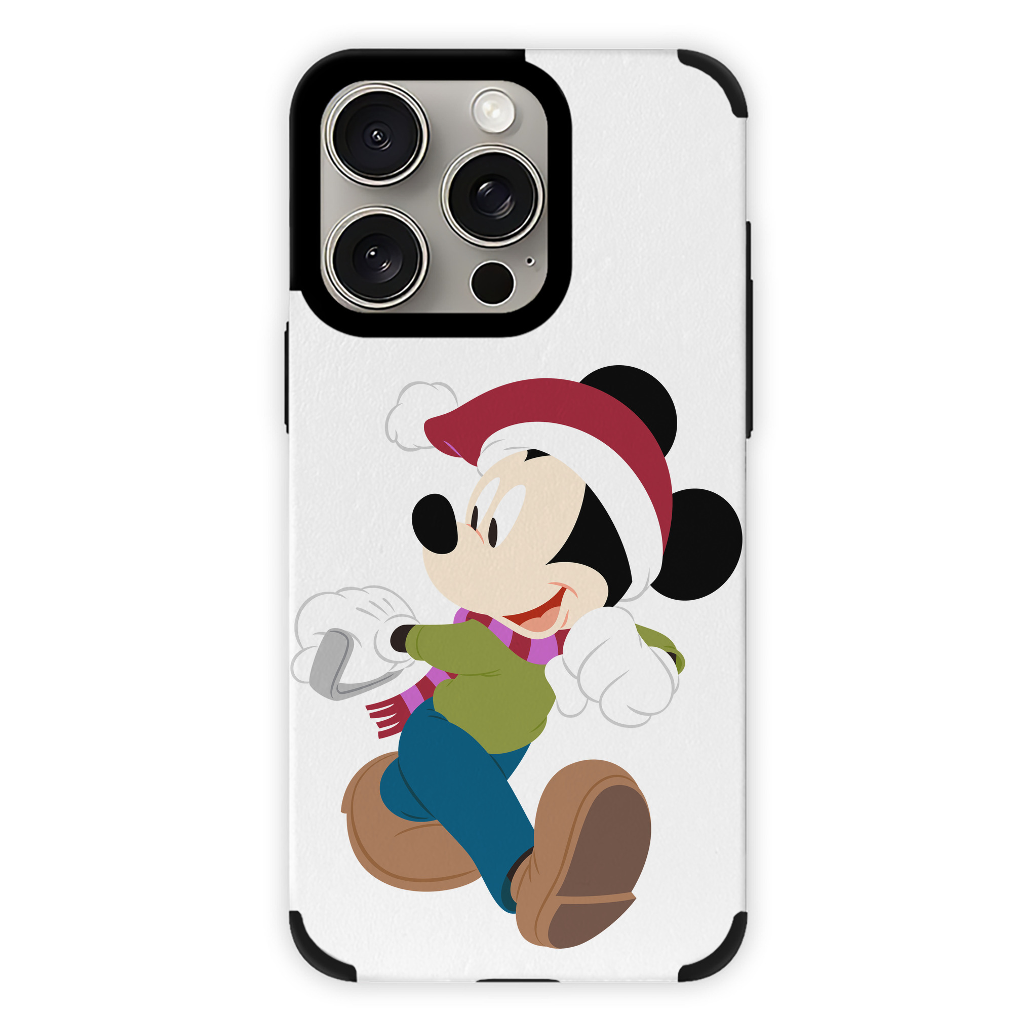 （画像用） ミッキーマウス Mickey Mouse 【iPhone15ProMax対応】 PUレザー スマホケース 耐衝撃＆黄変防止
