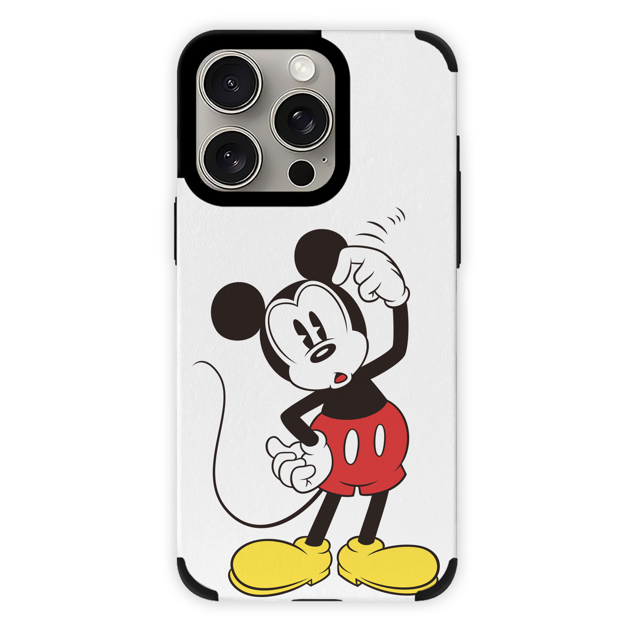 （画像用） ミッキーマウス Mickey Mouse 【iPhone15ProMax対応】 PUレザー スマホケース 耐衝撃＆黄変防止