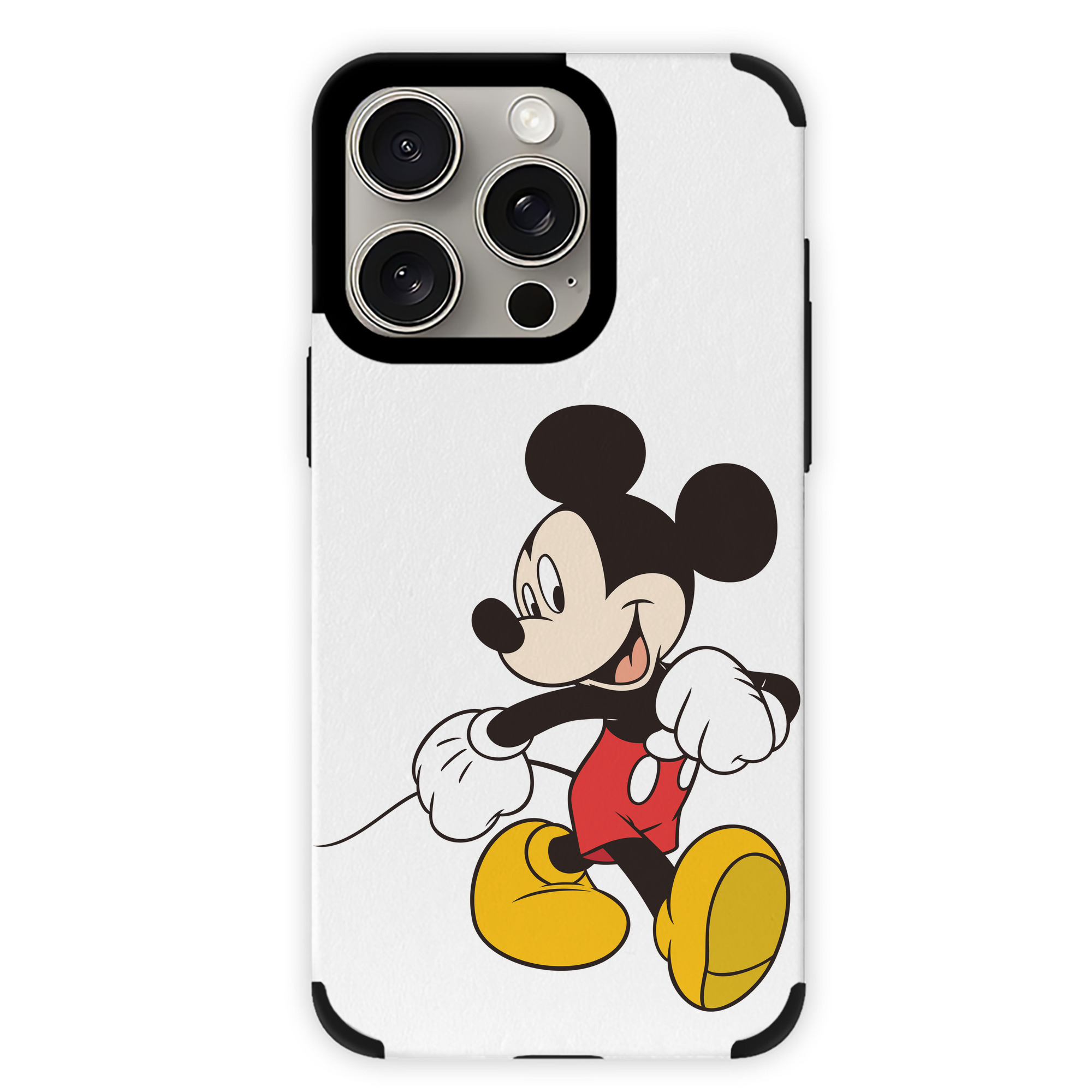 （画像用） ミッキーマウス Mickey Mouse 【iPhone15ProMax対応】 PUレザー スマホケース 耐衝撃＆黄変防止