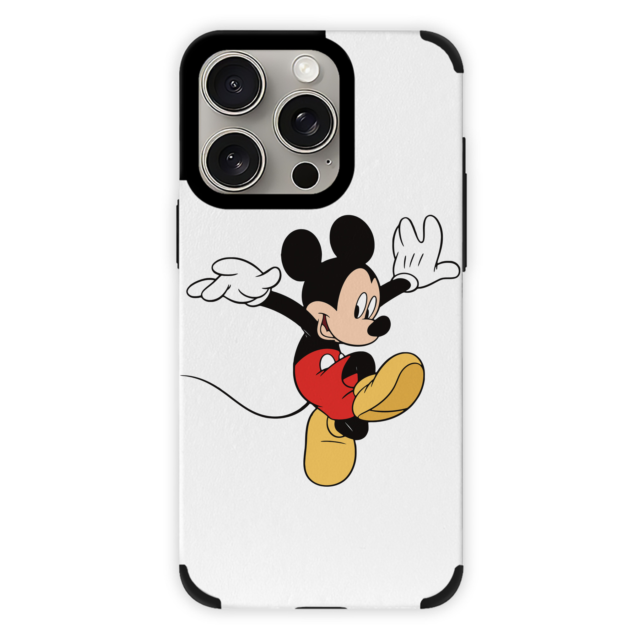 （画像用） ミッキーマウス Mickey Mouse 【iPhone15ProMax対応】 PUレザー スマホケース 耐衝撃＆黄変防止