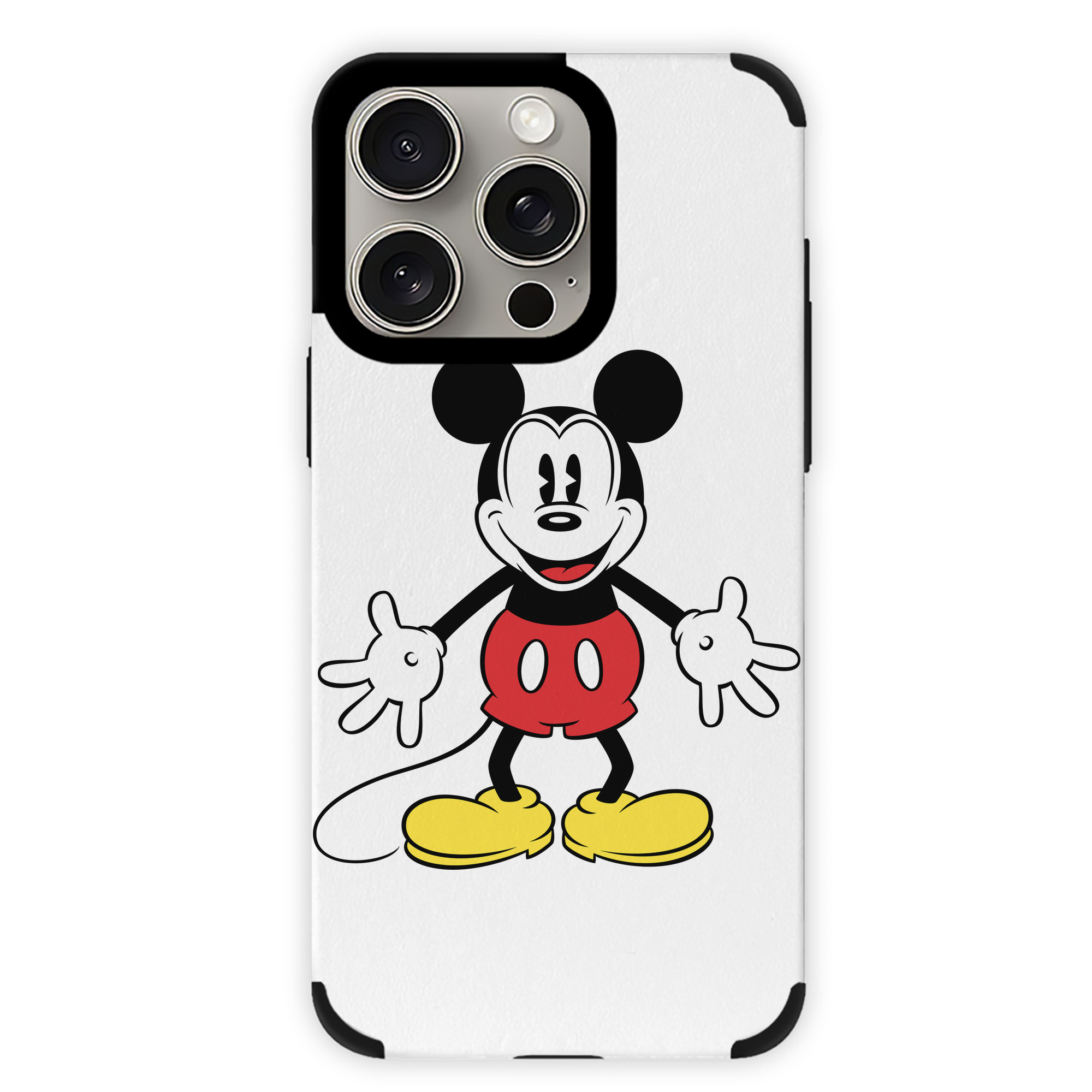 （画像用） ミッキーマウス Mickey Mouse 【iPhone15ProMax対応】 PUレザー スマホケース 耐衝撃＆黄変防止