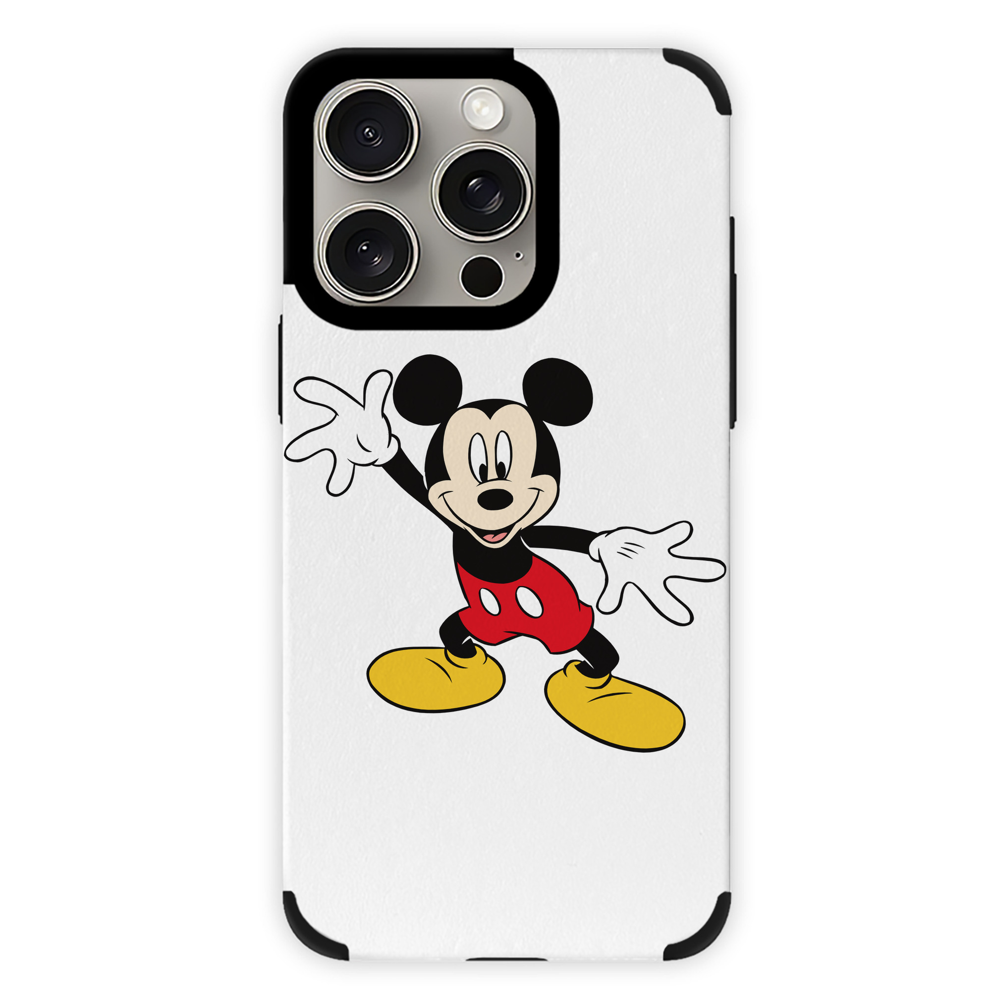 （画像用） ミッキーマウス Mickey Mouse 【iPhone15ProMax対応】 PUレザー スマホケース 耐衝撃＆黄変防止