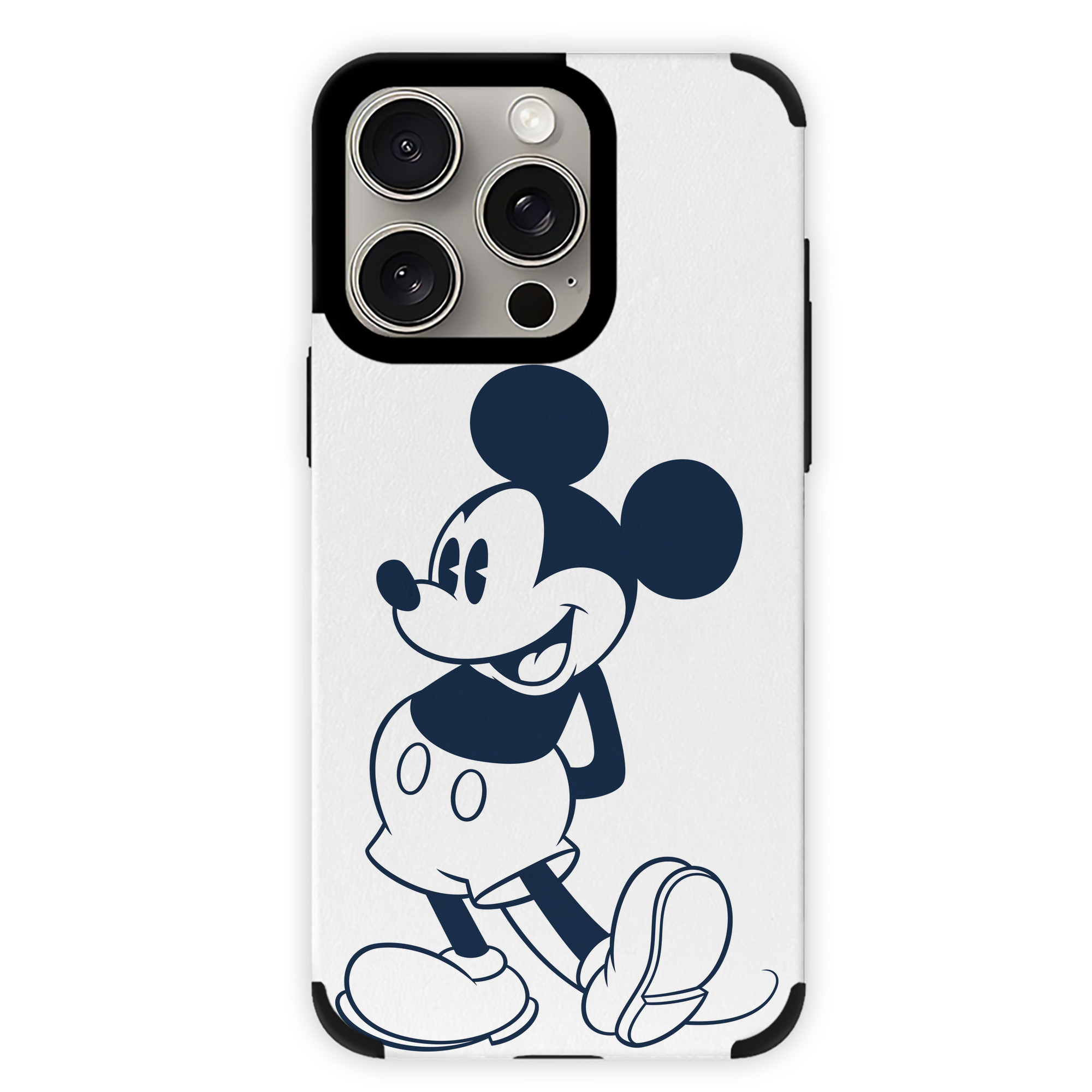（画像用） ミッキーマウス Mickey Mouse 【iPhone15ProMax対応】 PUレザー スマホケース 耐衝撃＆黄変防止
