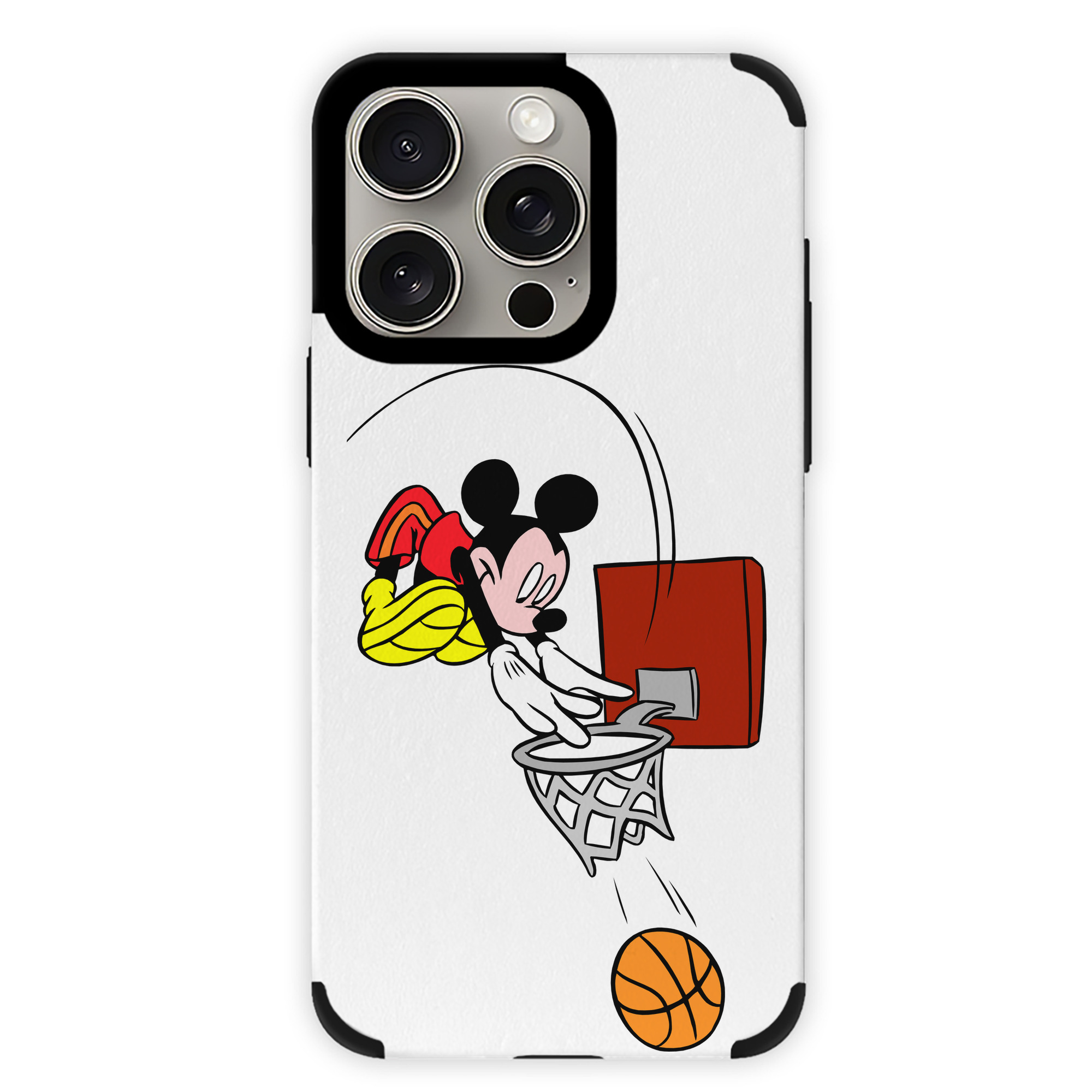 （画像用） ミッキーマウス Mickey Mouse 【iPhone15ProMax対応】 PUレザー スマホケース 耐衝撃＆黄変防止