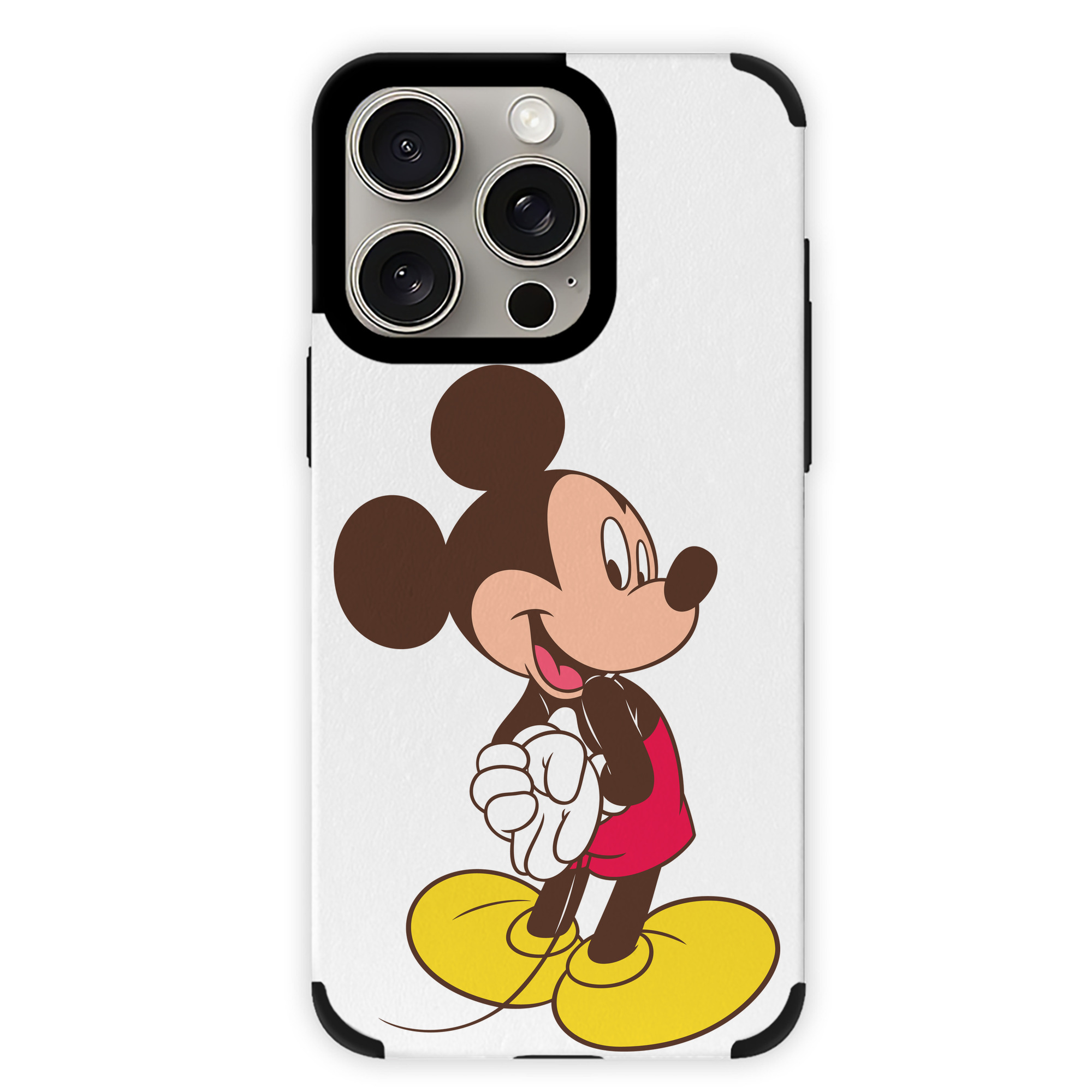 （画像用） ミッキーマウス Mickey Mouse 【iPhone15ProMax対応】 PUレザー スマホケース 耐衝撃＆黄変防止