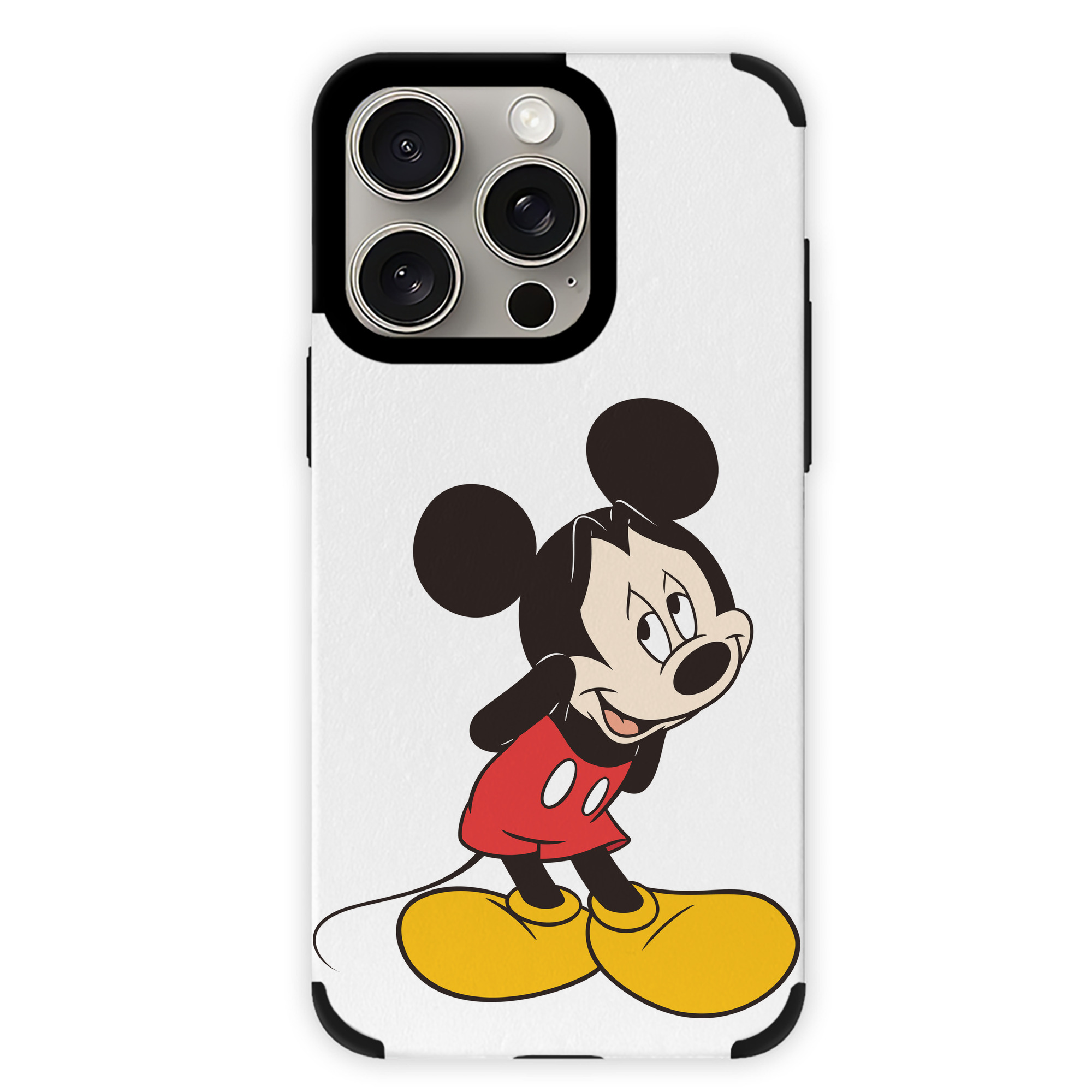 （画像用） ミッキーマウス Mickey Mouse 【iPhone15ProMax対応】 PUレザー スマホケース 耐衝撃＆黄変防止
