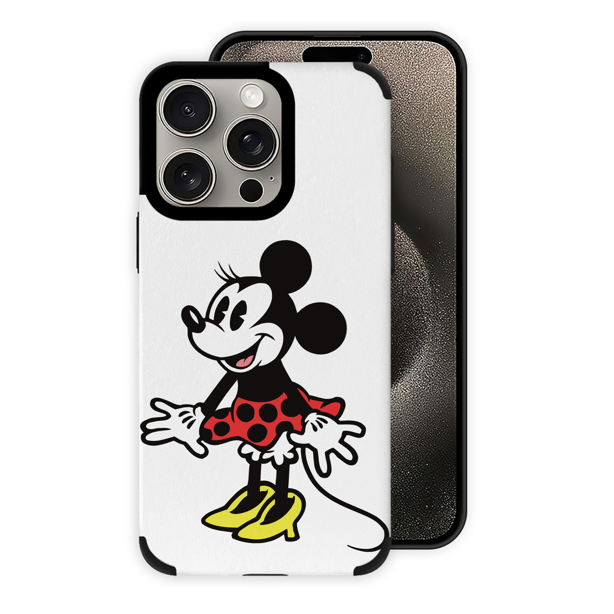 （画像用） ミッキーマウス Mickey Mouse 【iPhone15ProMax対応】 PUレザー スマホケース 耐衝撃＆黄変防止