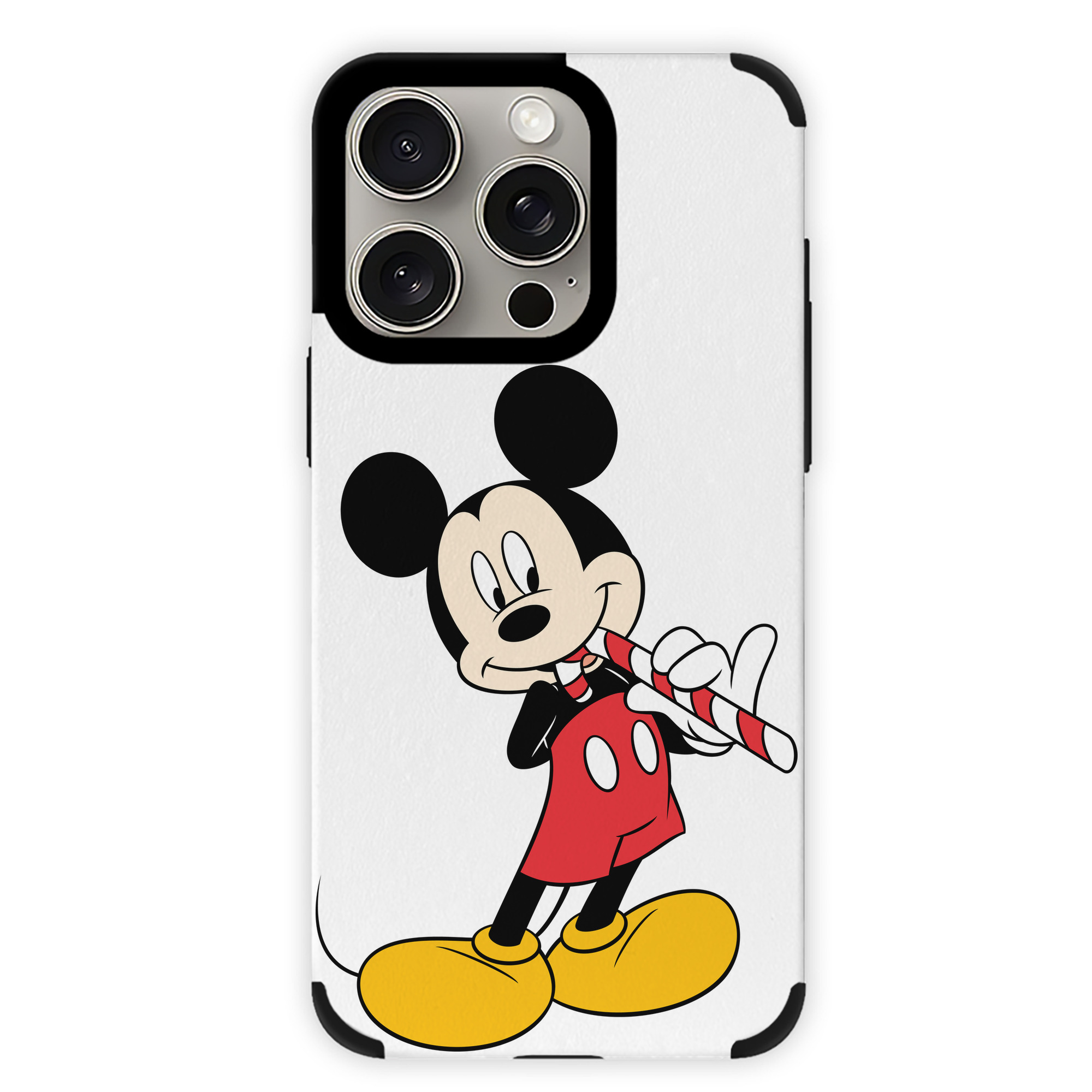 （画像用） ミッキーマウス Mickey Mouse 【iPhone15ProMax対応】 PUレザー スマホケース 耐衝撃＆黄変防止