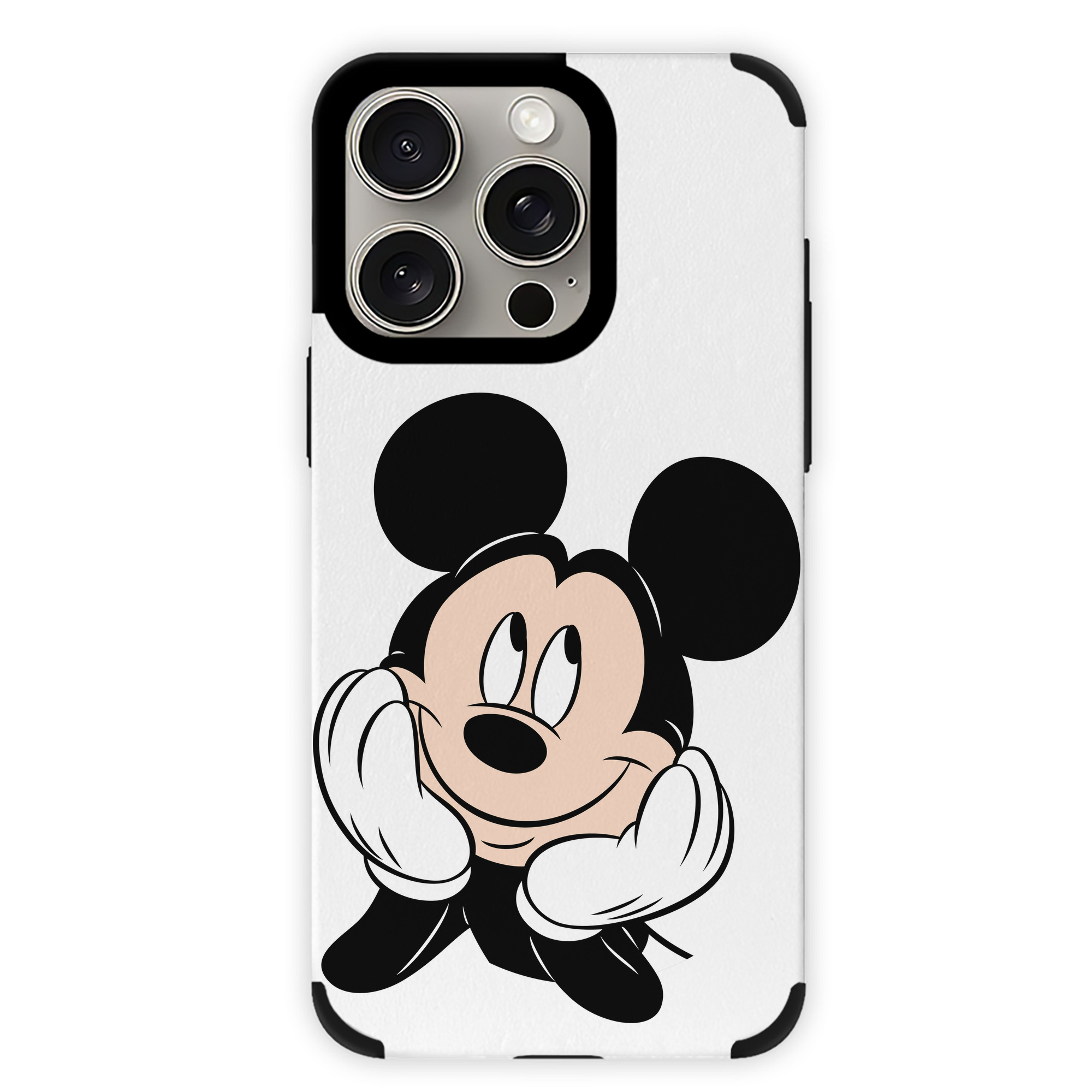 （画像用） ミッキーマウス Mickey Mouse 【iPhone15ProMax対応】 PUレザー スマホケース 耐衝撃＆黄変防止