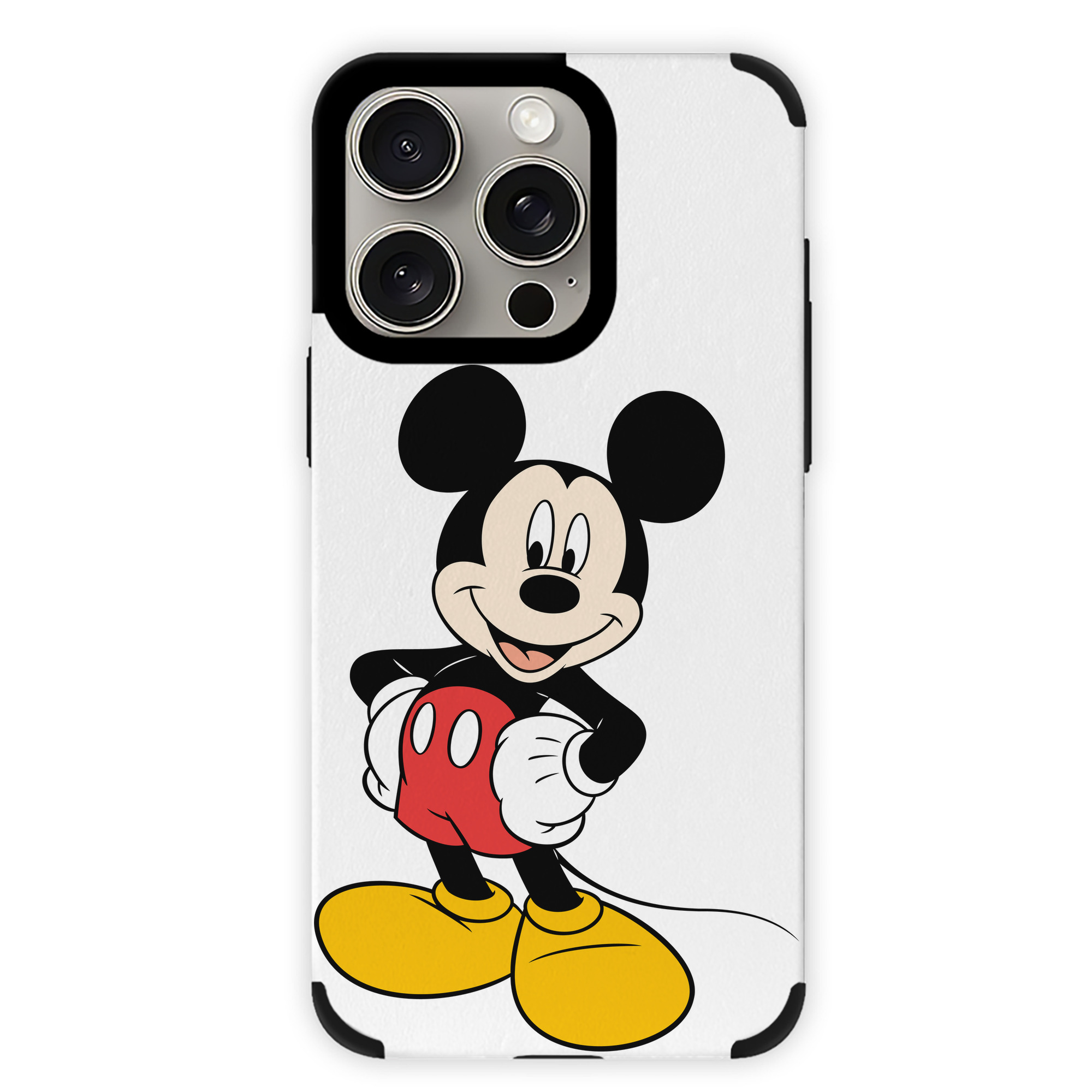 （画像用） ミッキーマウス Mickey Mouse 【iPhone15ProMax対応】 PUレザー スマホケース 耐衝撃＆黄変防止