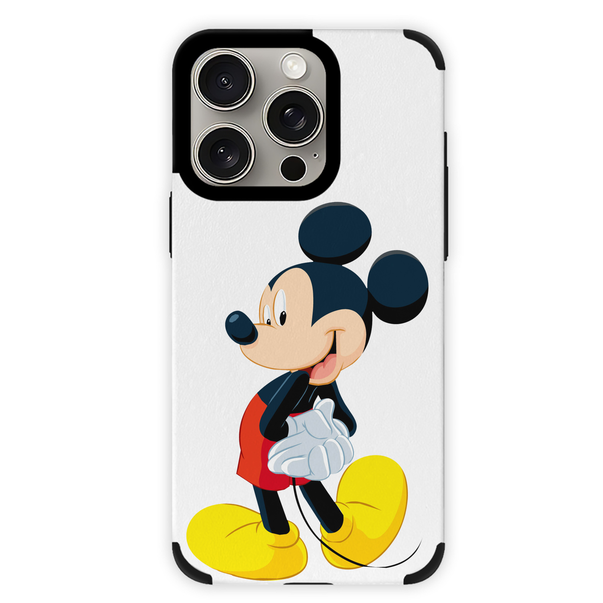 （画像用） ミッキーマウス Mickey Mouse 【iPhone15ProMax対応】 PUレザー スマホケース 耐衝撃＆黄変防止