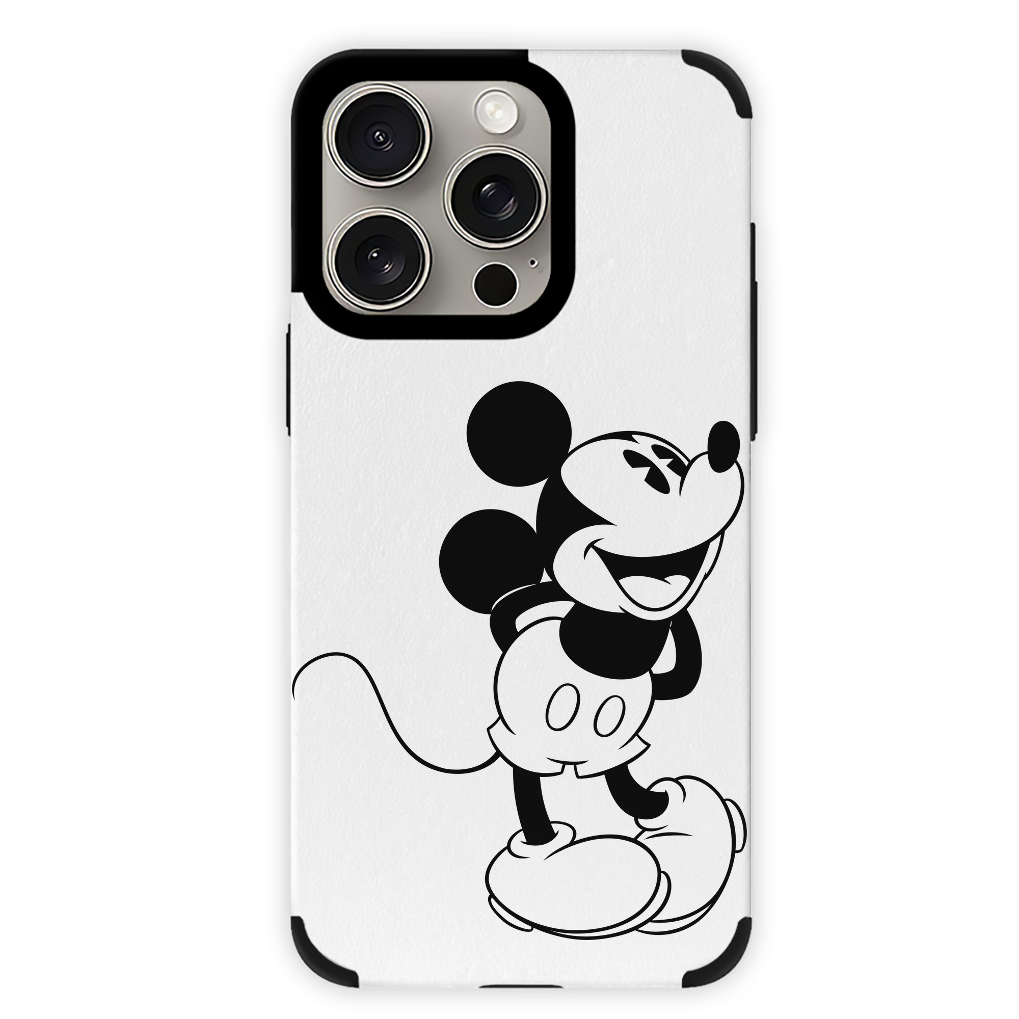 （画像用） ミッキーマウス Mickey Mouse 【iPhone15ProMax対応】 PUレザー スマホケース 耐衝撃＆黄変防止