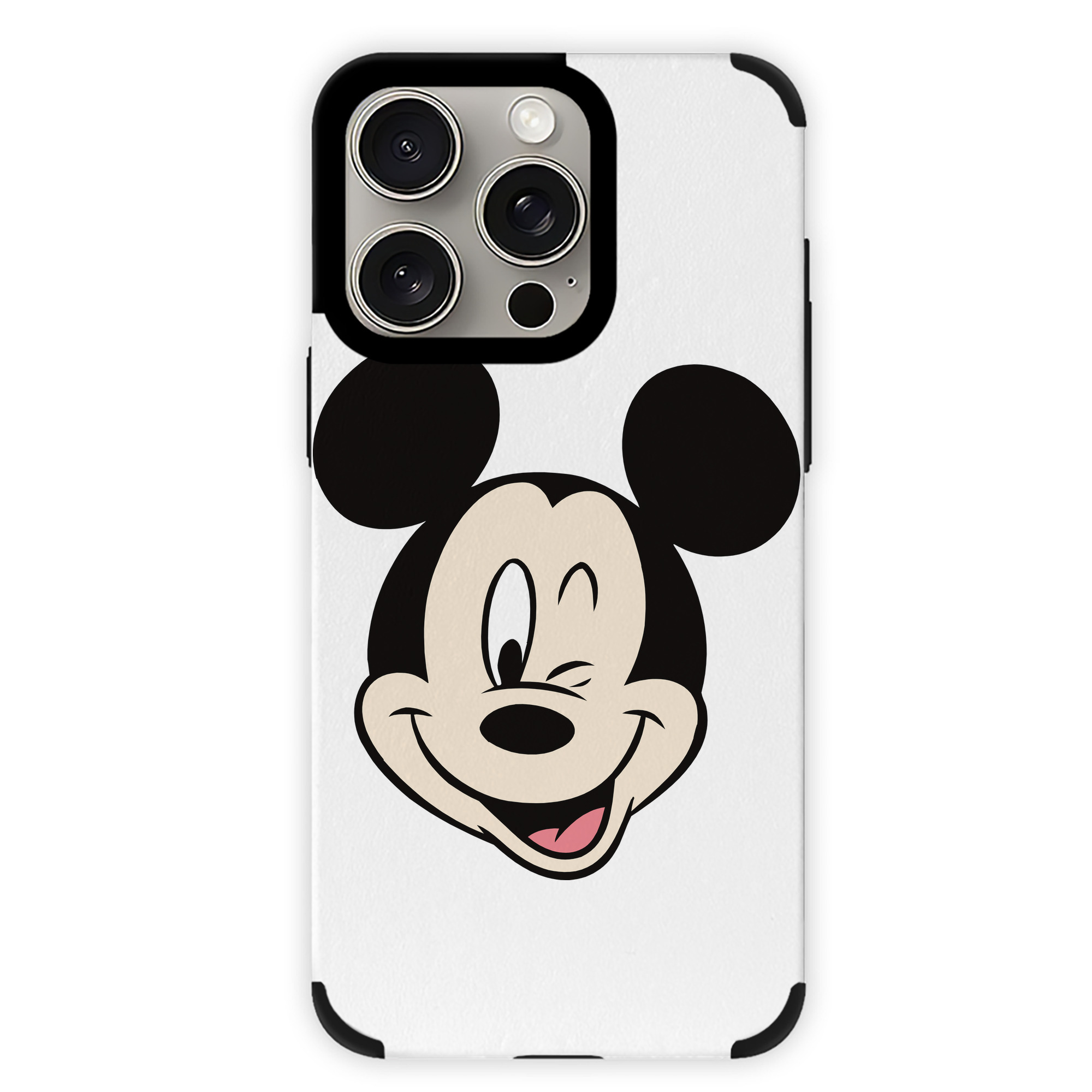 （画像用） ミッキーマウス Mickey Mouse 【iPhone15ProMax対応】 PUレザー スマホケース 耐衝撃＆黄変防止